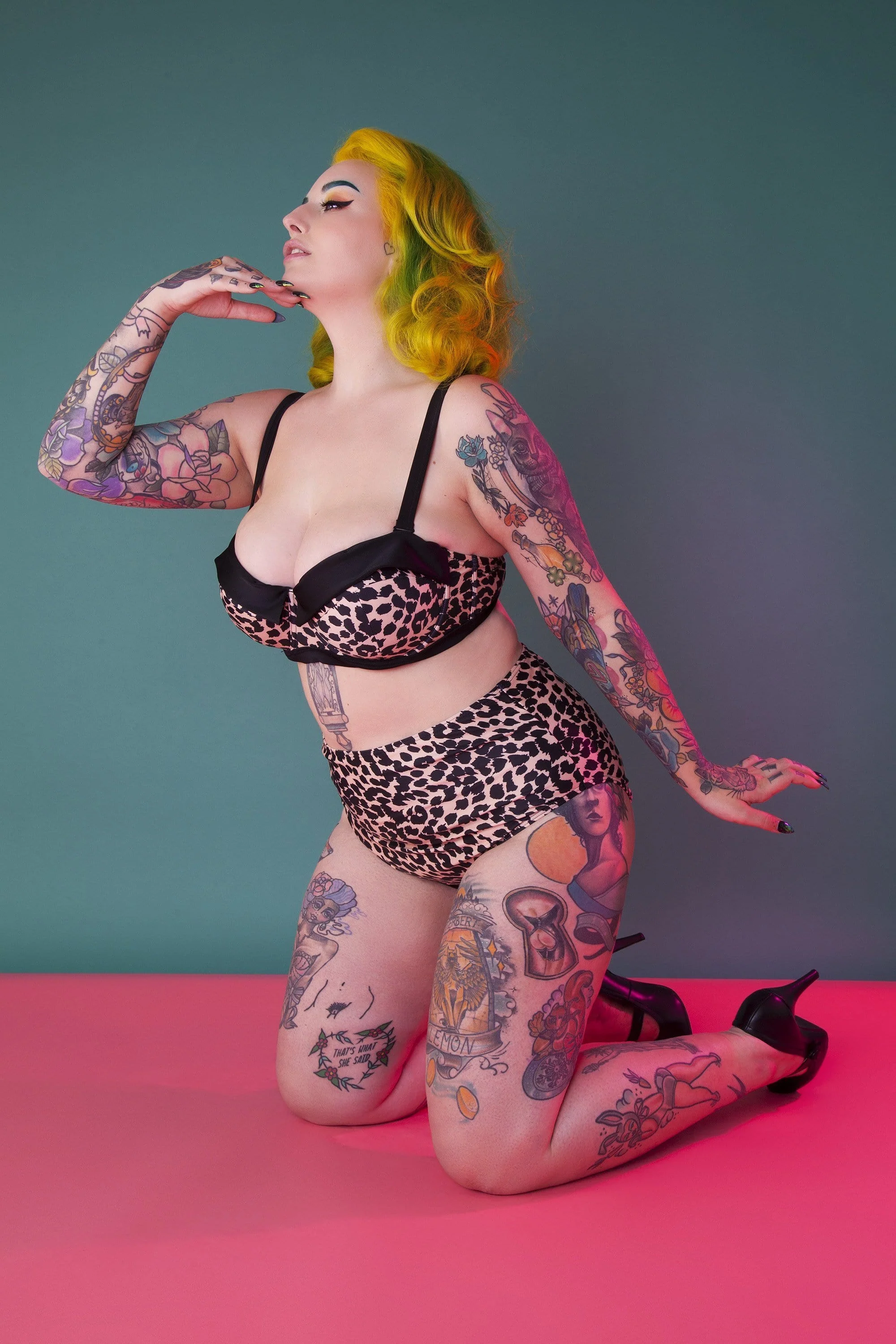 Collectif Leopard High waist brief - Image 3