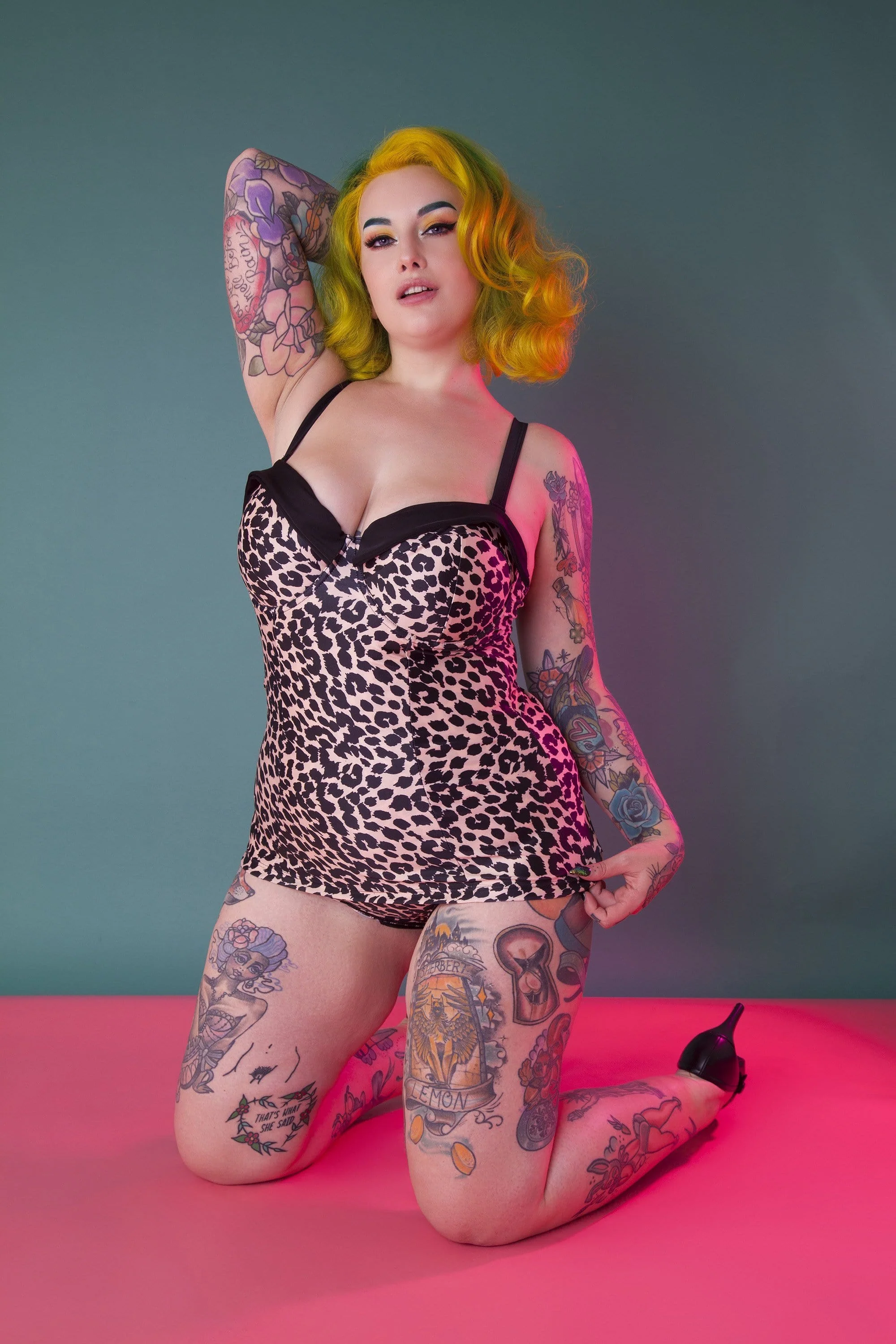 Collectif Leopard Skirted swimsuit - Image 2
