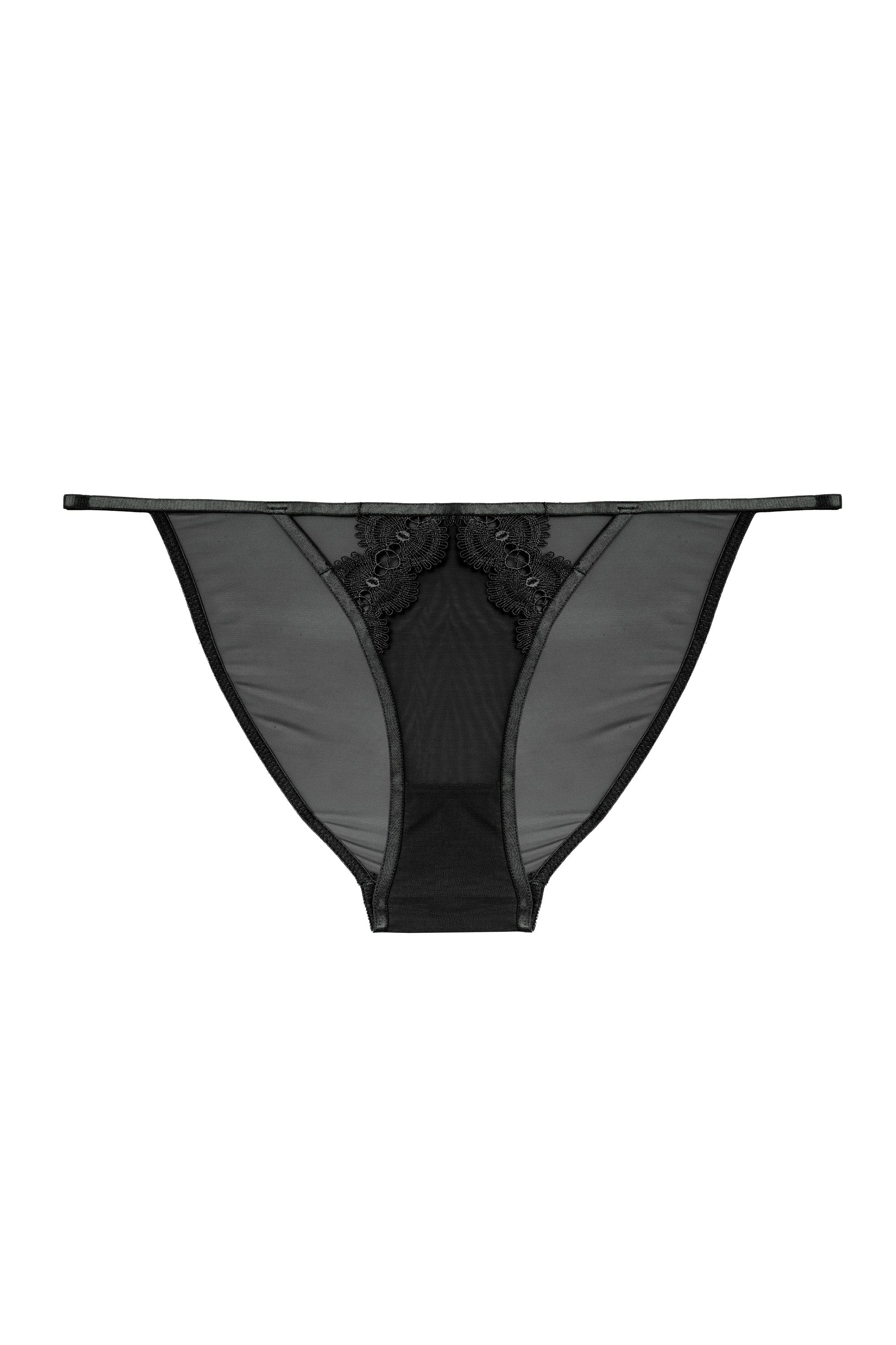 Cora Black Mesh & Trim Cut Out Brief - Image 4