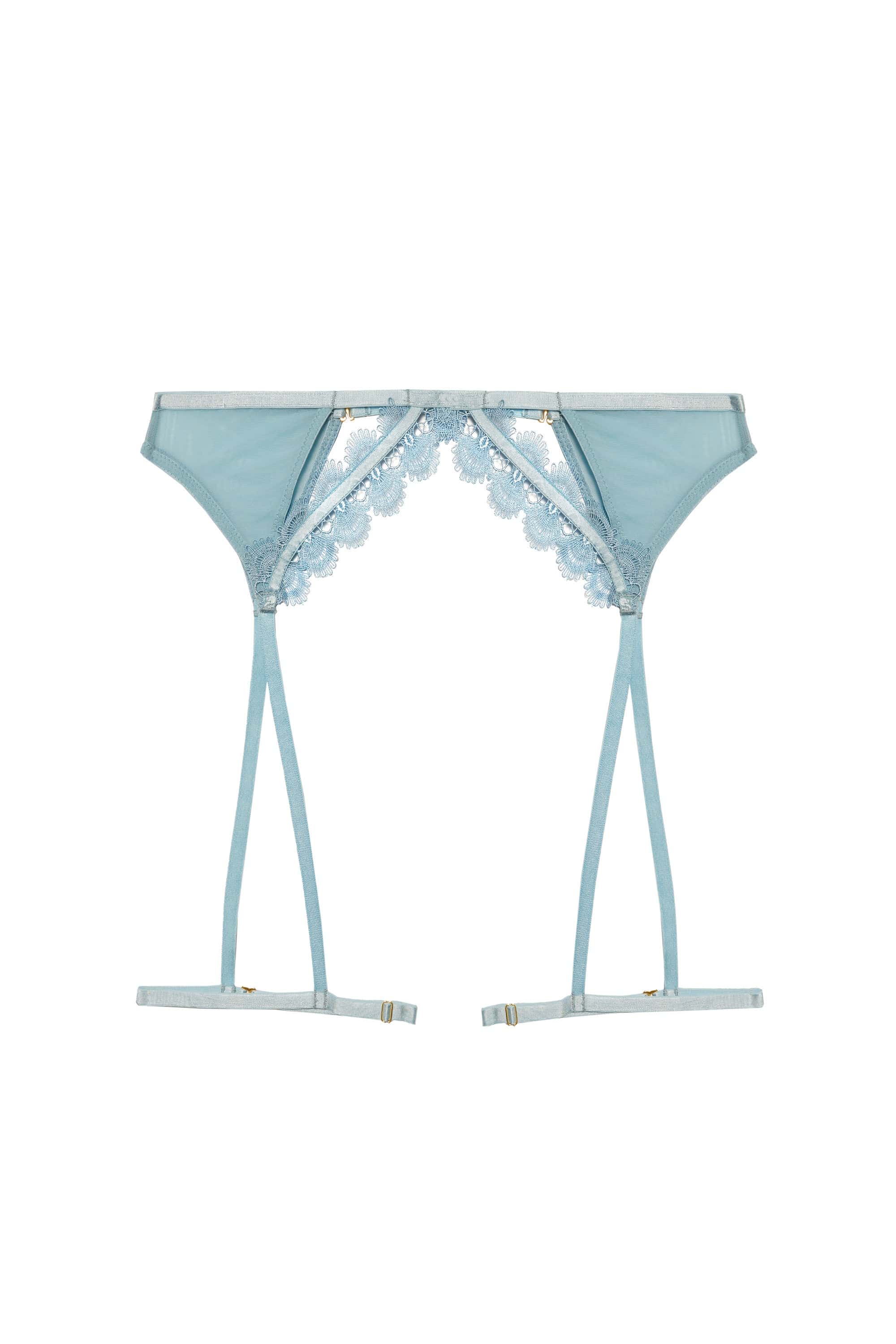 Cora Blue Mesh & Trim Cut Out Suspender - Image 4