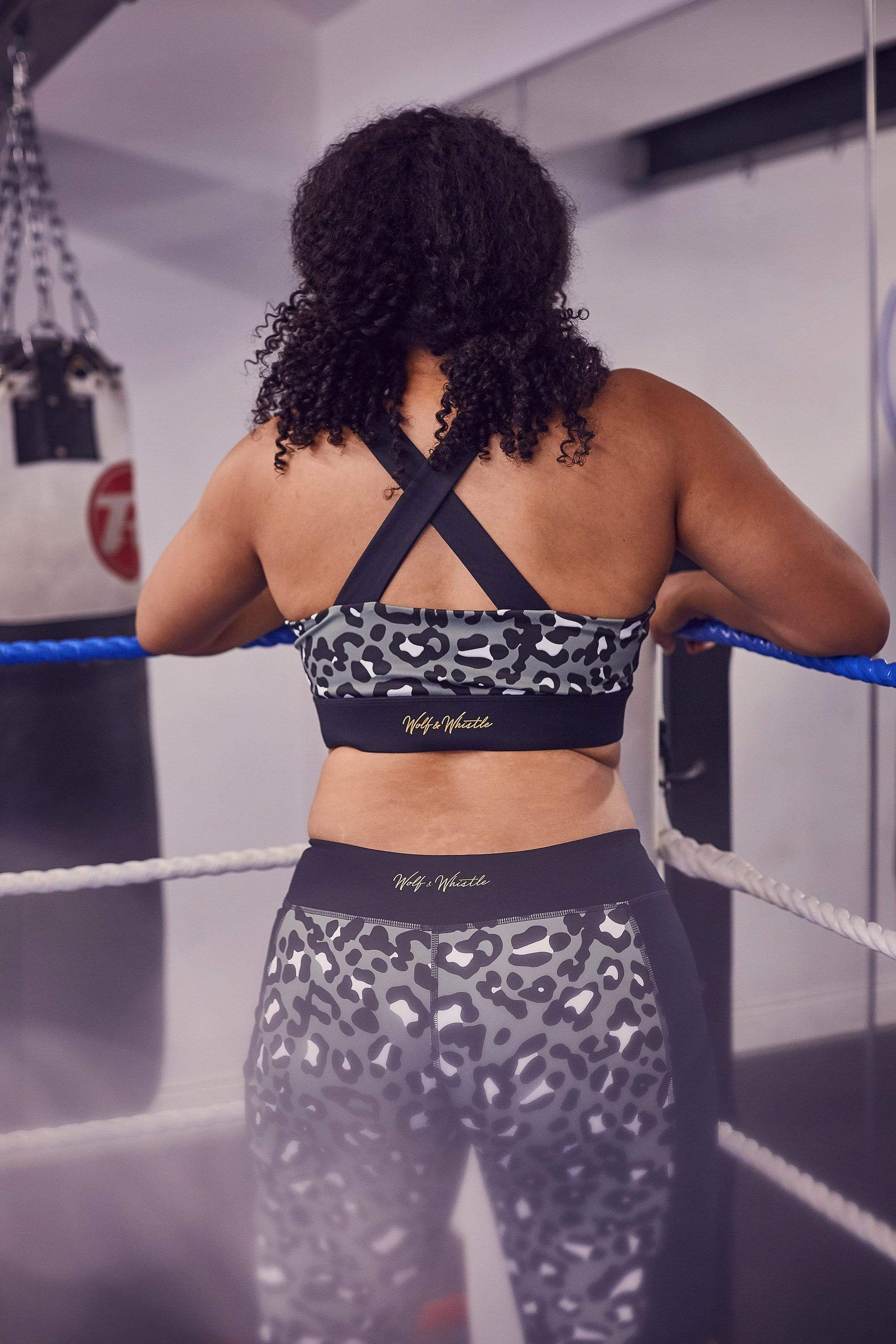 Cross Back Bra Leopard Curve - Image 2