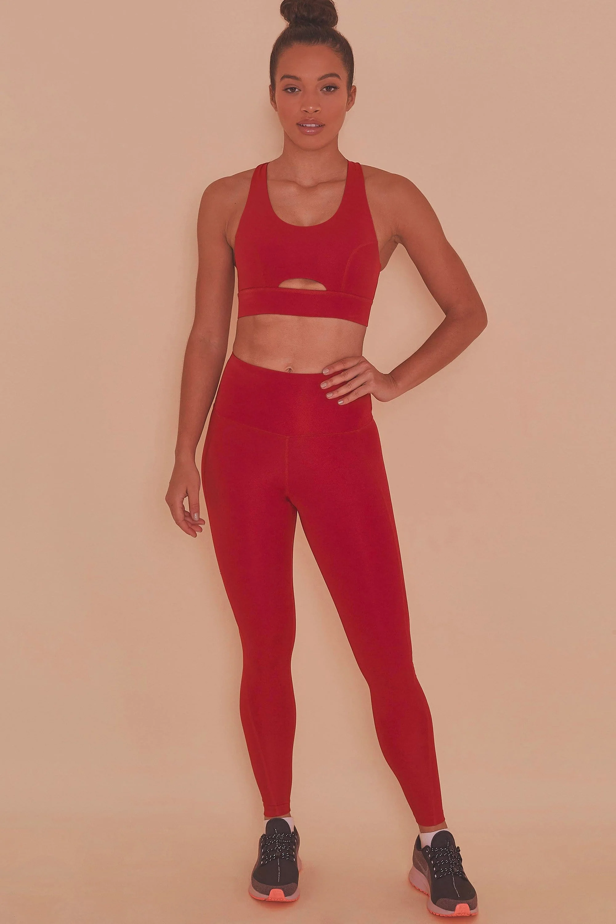Cross Back Bra Red - Image 3