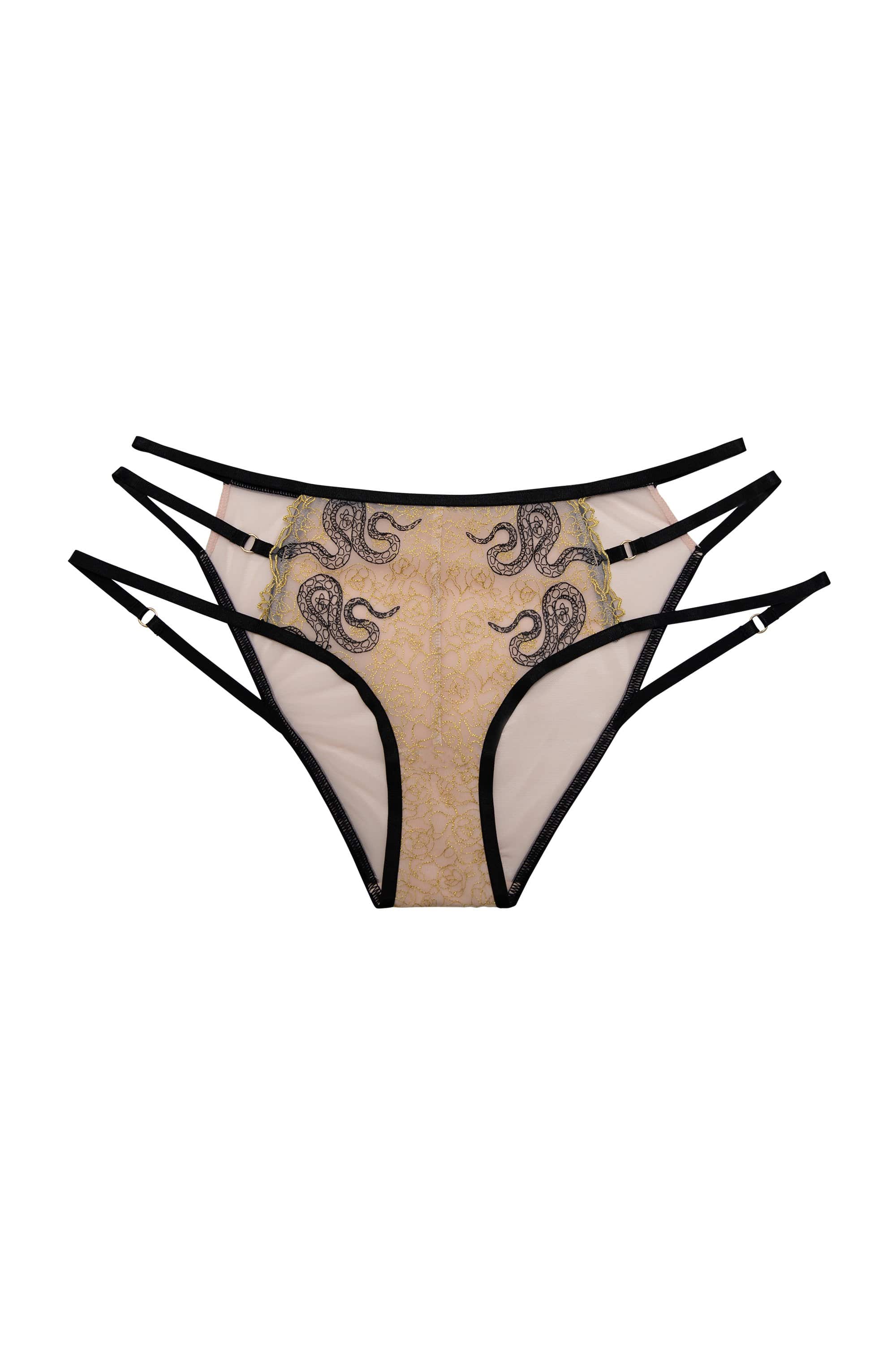 Dakota Snake Brief with Ring Details and Straps - Image 2