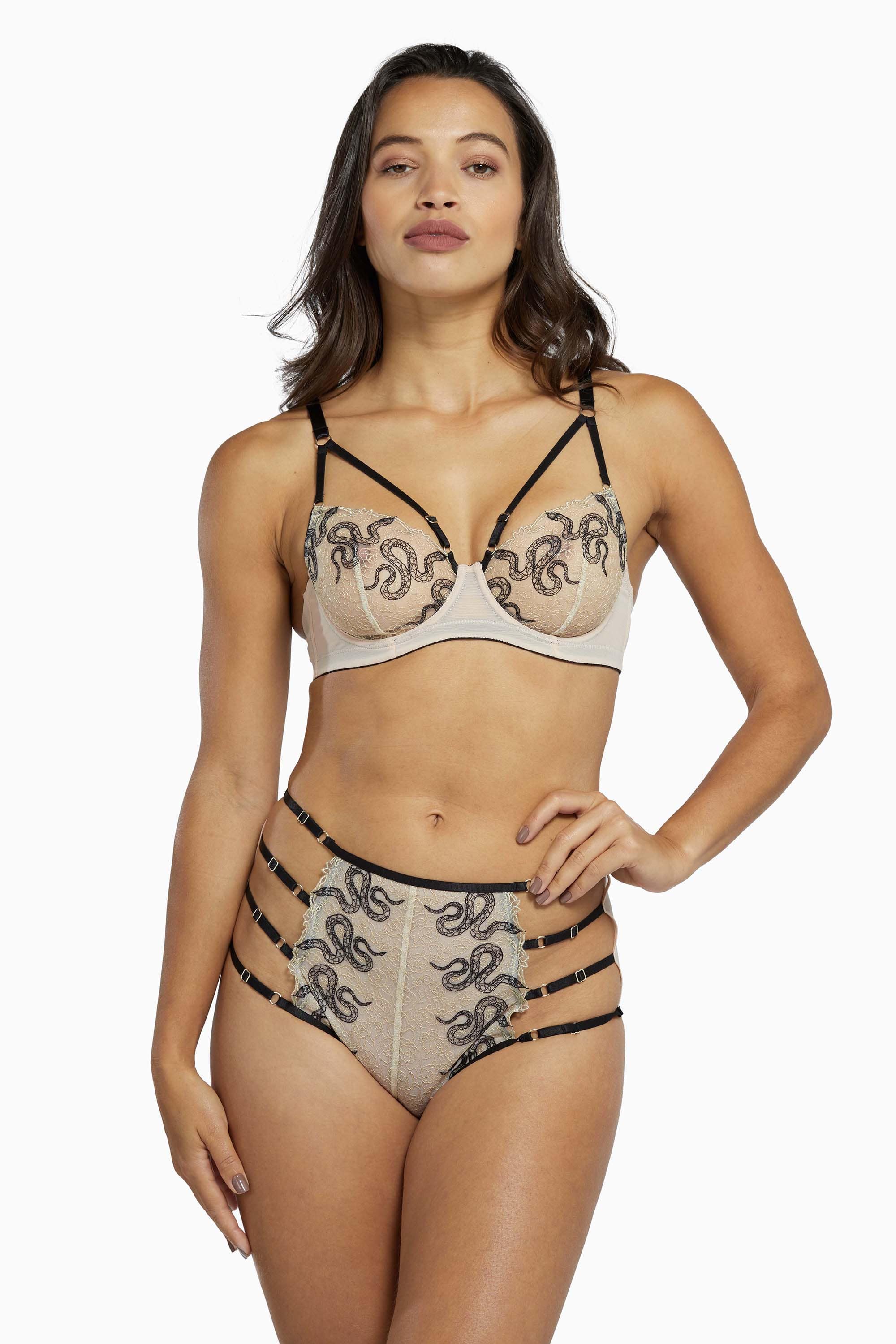 Dakota Snake High Apex Bra with Overbust Straps - Image 3