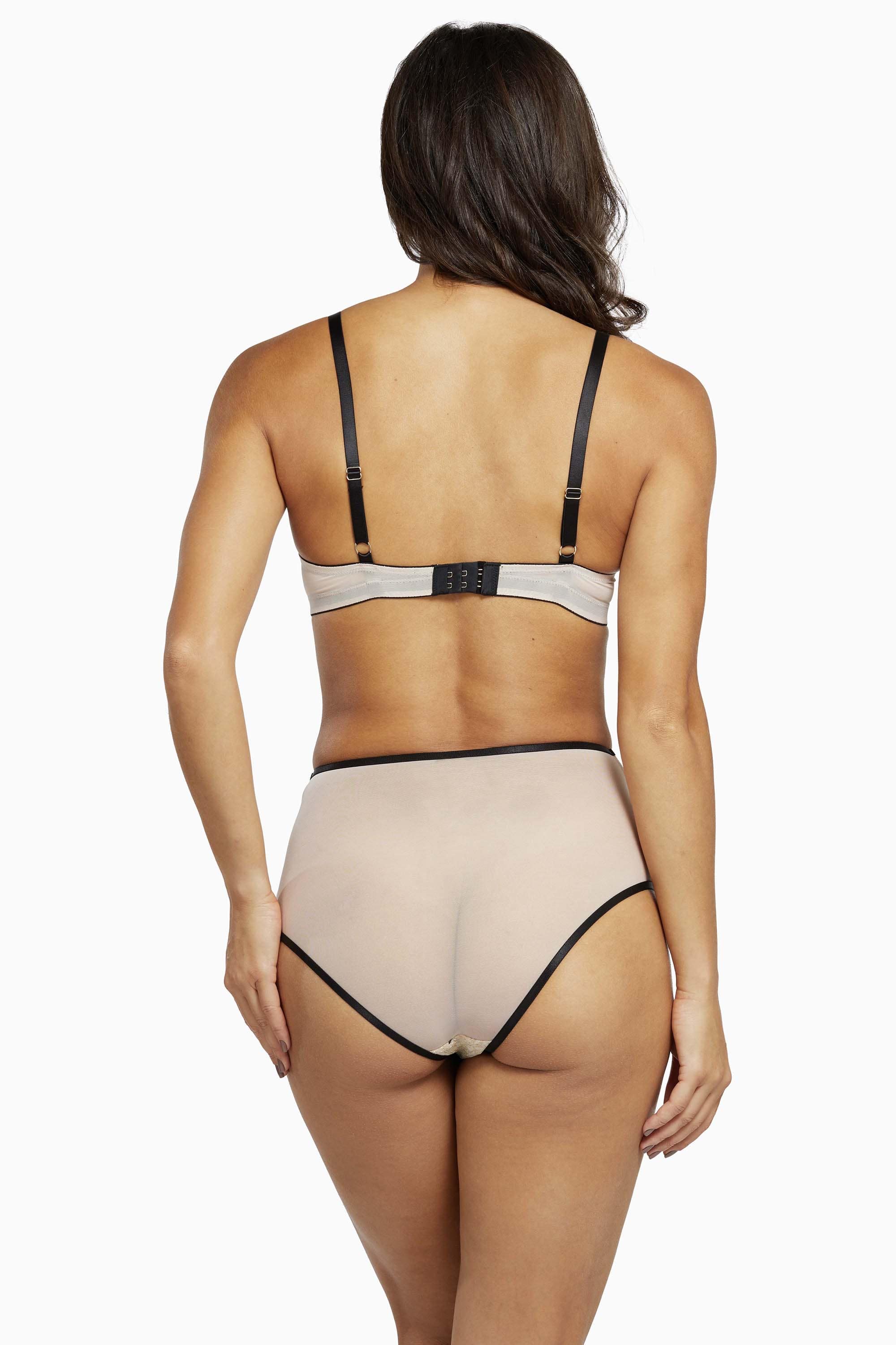 Dakota Snake High Waist Brief with Ring Details and Straps - Image 5