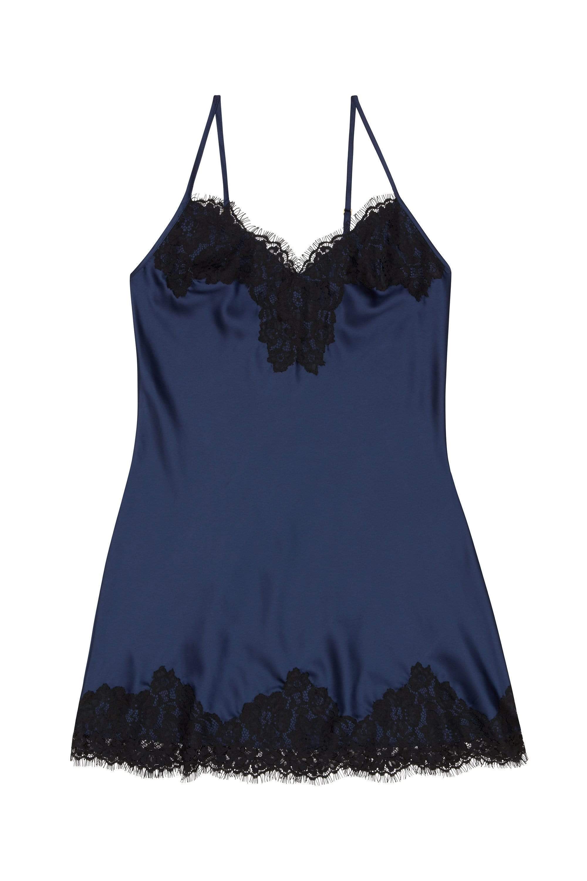 Dark Blue Satin Negligee - Image 5