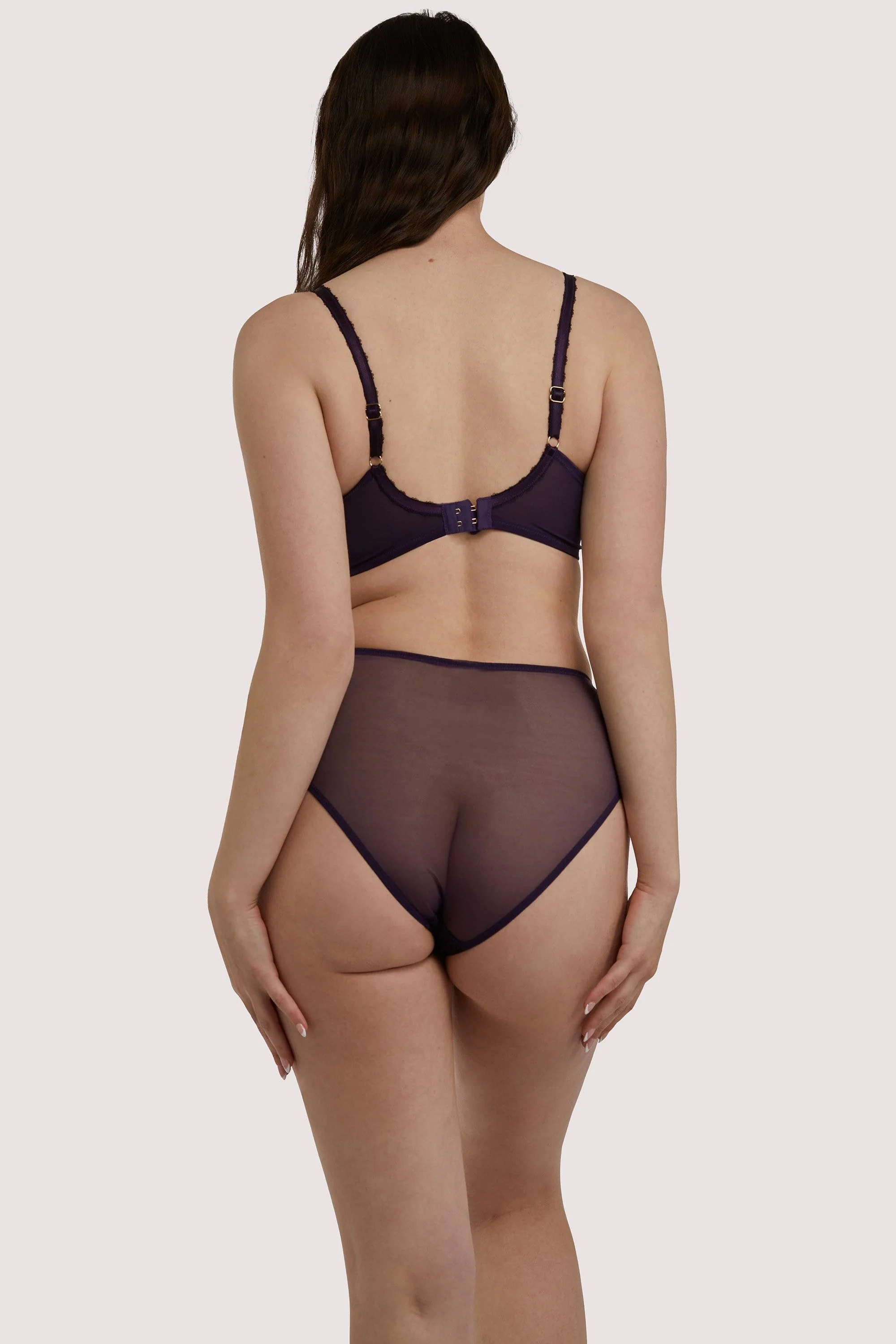 Emma Vine Purple High Waist Brief - Image 4