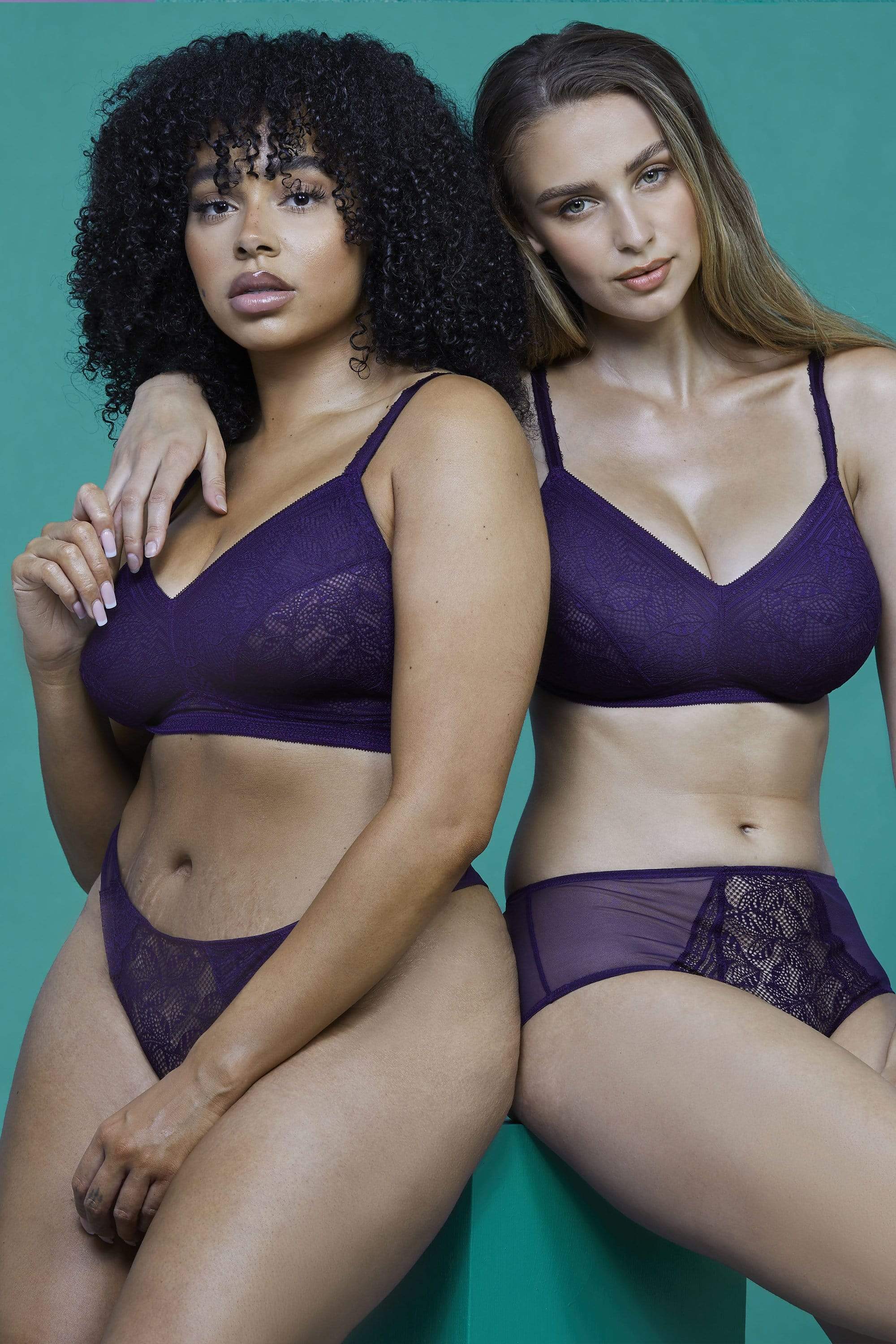Emma Vine Purple High Waist Brief - Image 5
