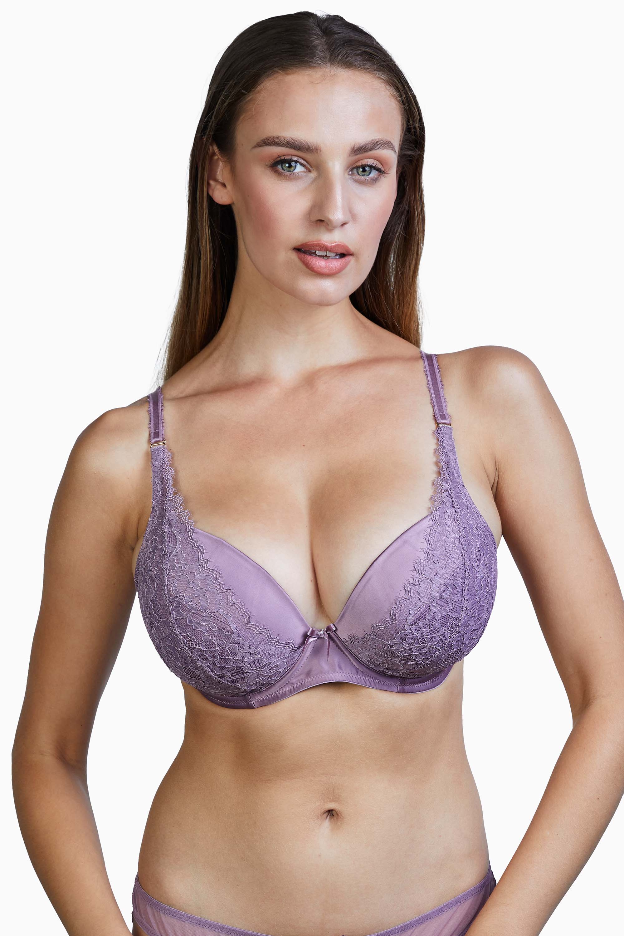Sophia Heather Purple Plunge & Push Up Bra - Image 5