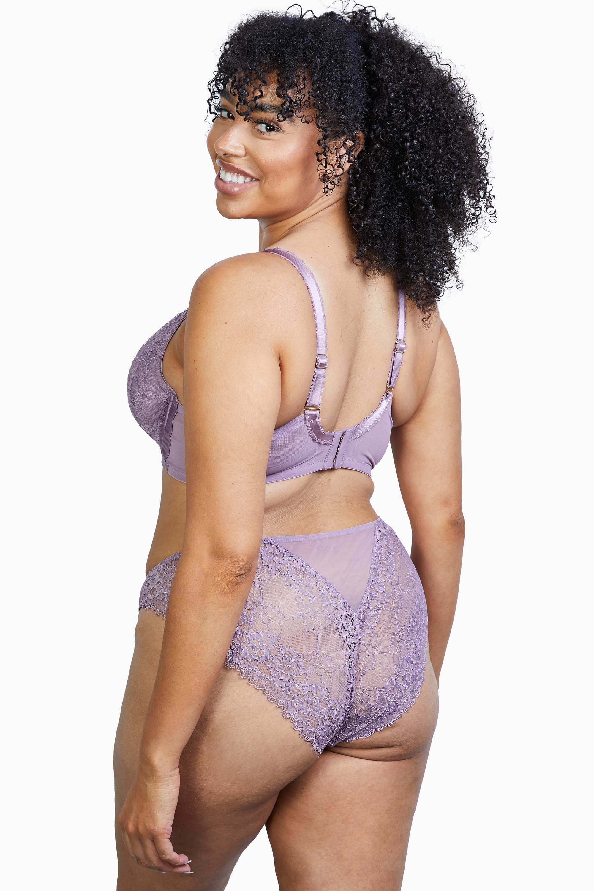 Sophia Heather Purple Plunge & Push Up Bra - Image 8