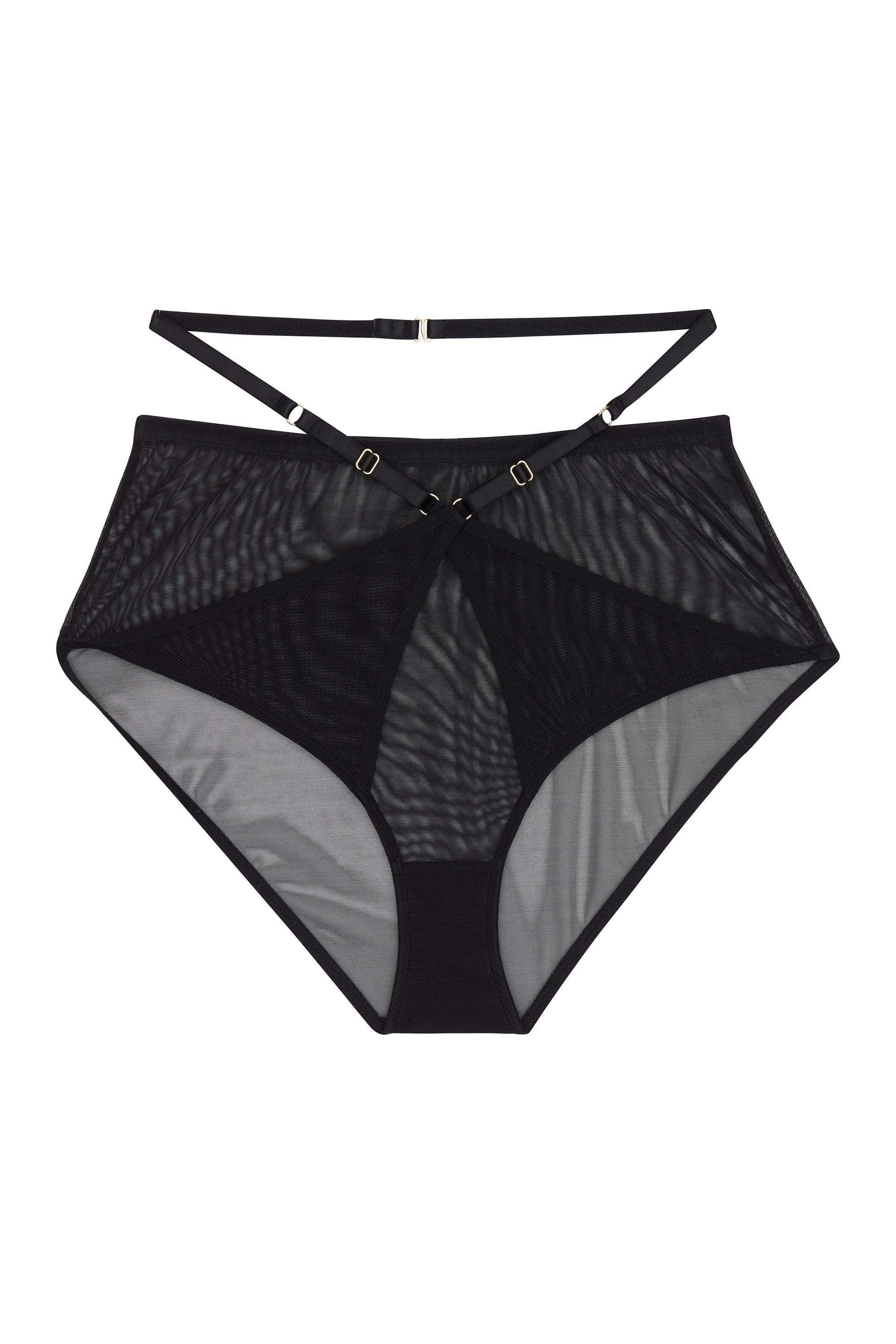 Eddie Black Crossover Wrap High Waist Brief - Image 11