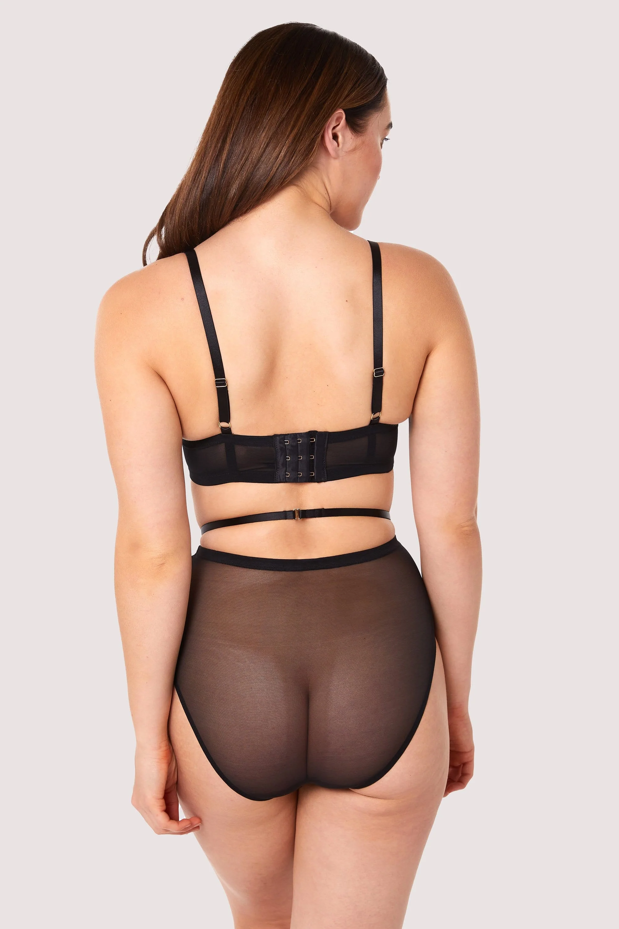Eddie Black Crossover Wrap High Waist Brief - Image 4