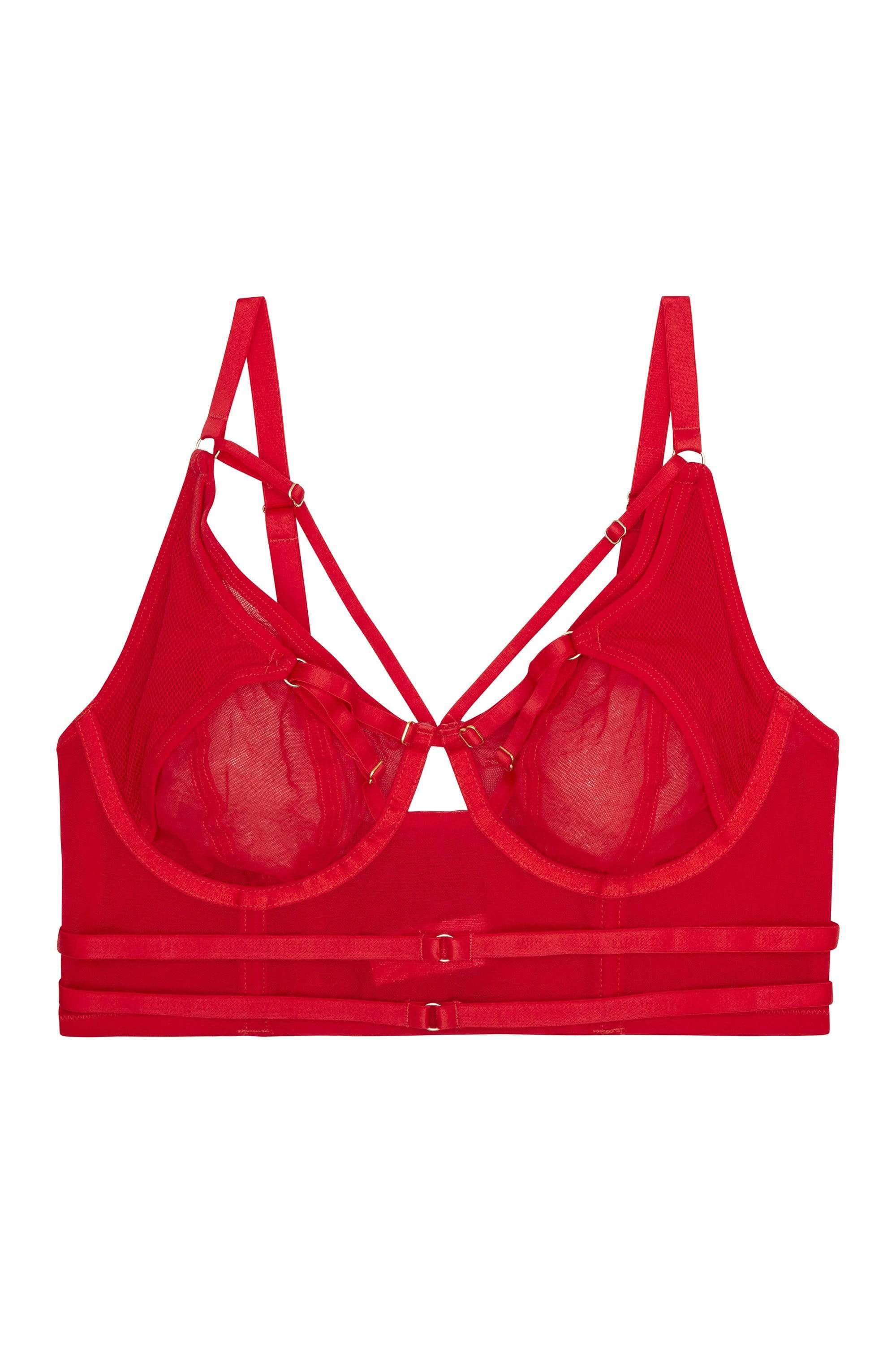 Eddie Red Crossover Wrap Bra - Image 11