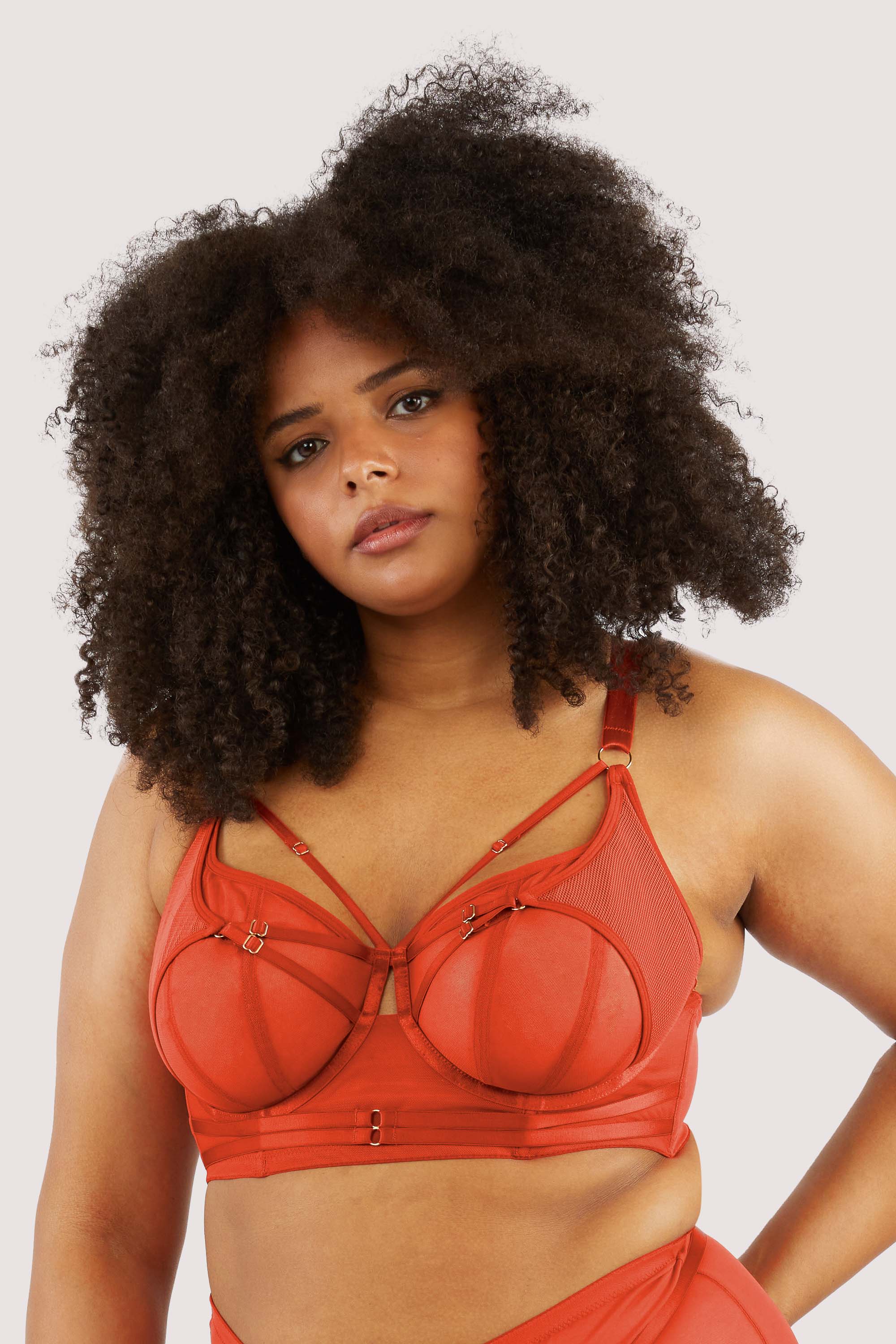 Eddie Red Crossover Wrap Bra - Image 12