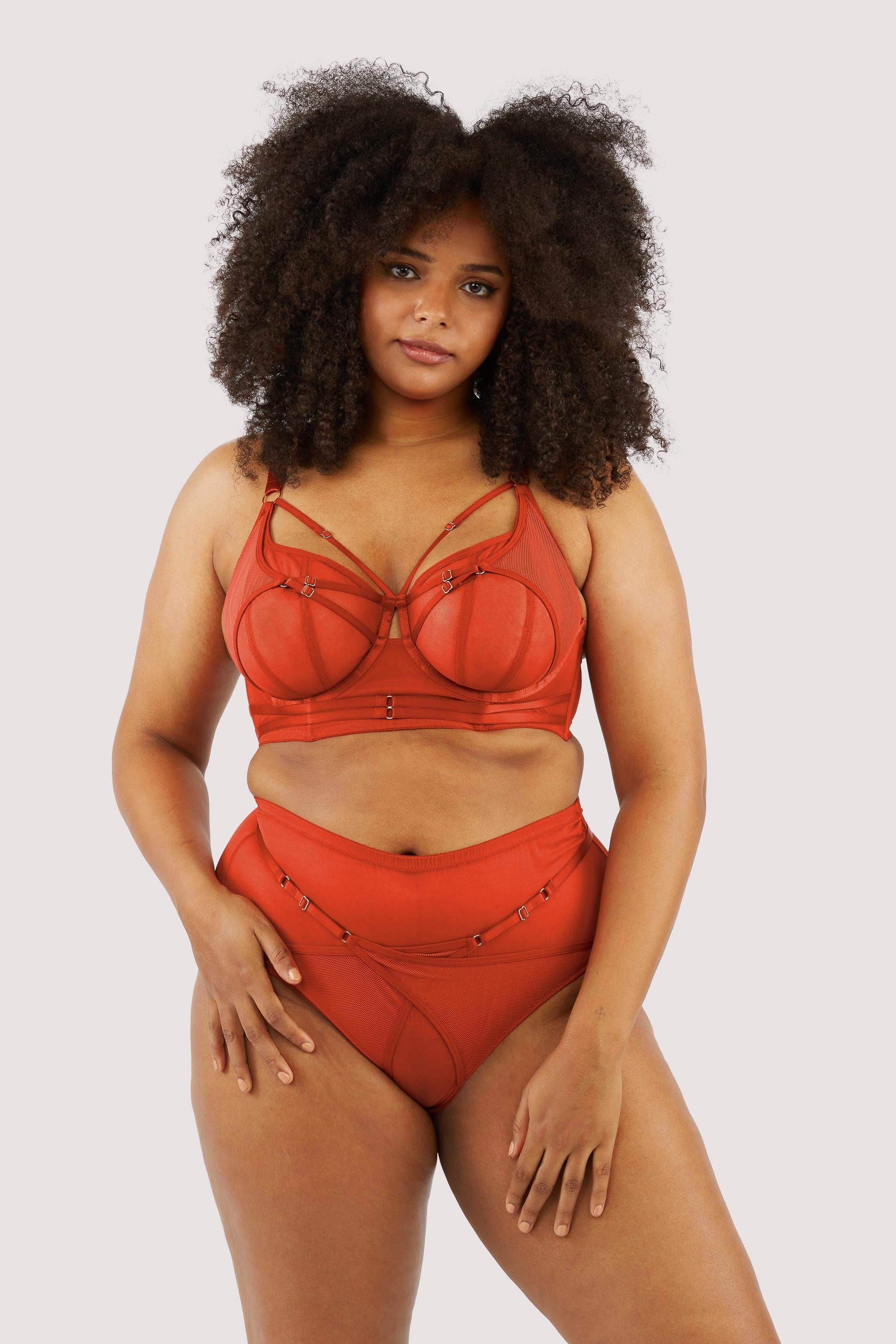 Eddie Red Crossover Wrap Bra - Image 14