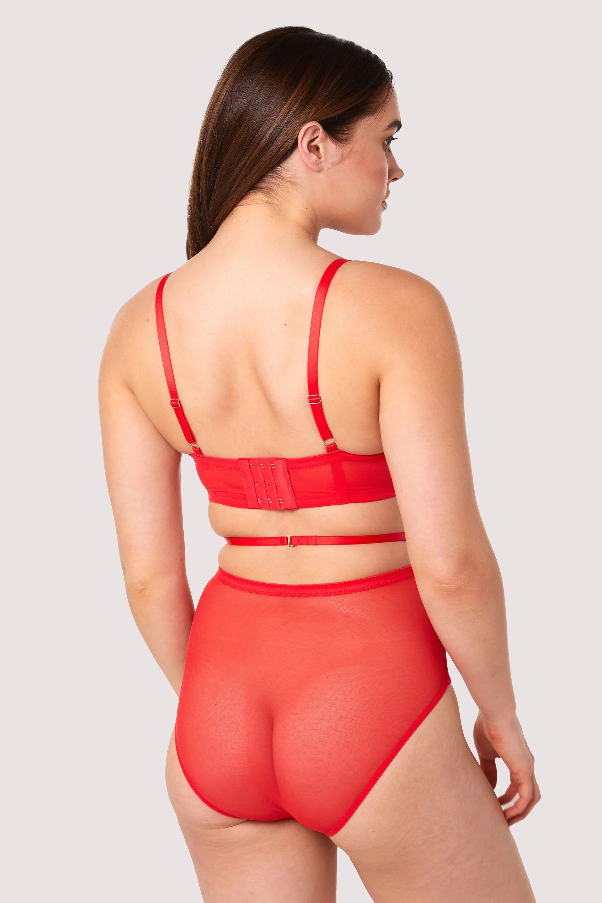 Eddie Red Crossover Wrap Bra - Image 4