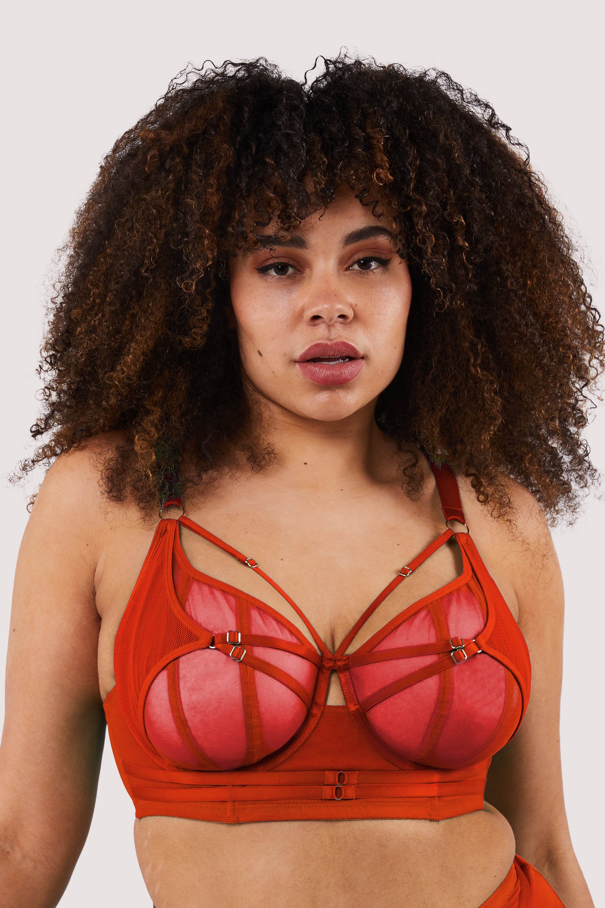 Eddie Red Crossover Wrap Bra - Image 8