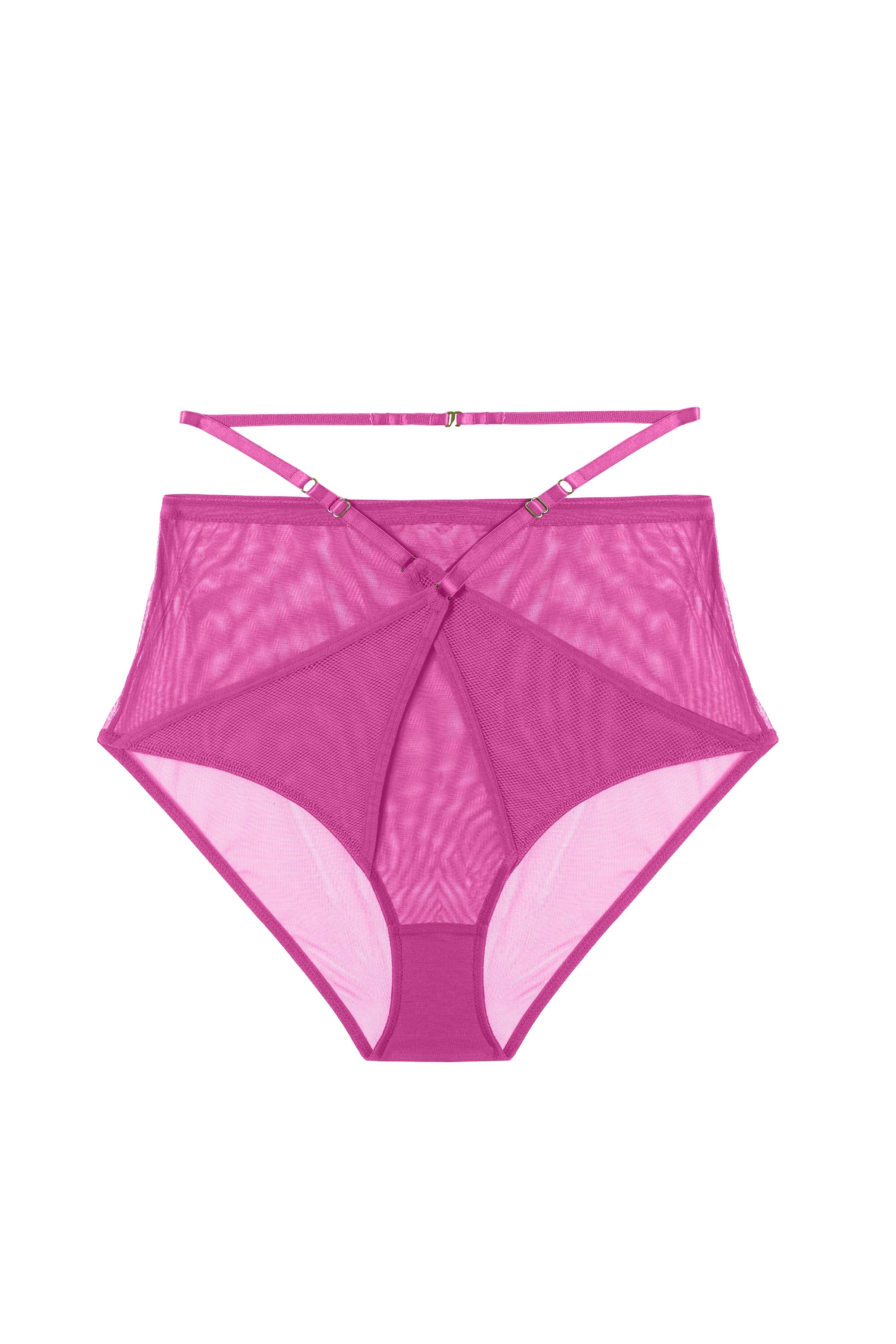Eddie Magenta Crossover Wrap High Waist Brief - Image 7