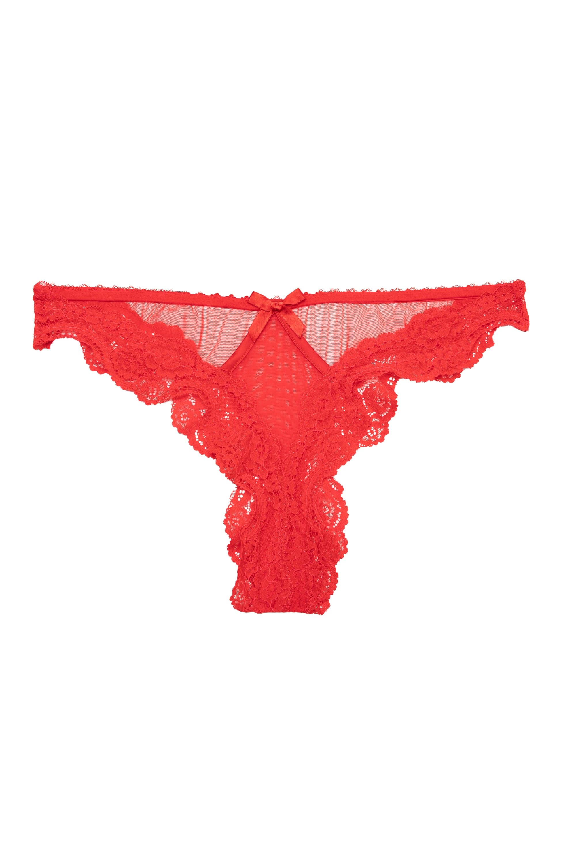 Eliza Red Lace Trim Brief - Image 7