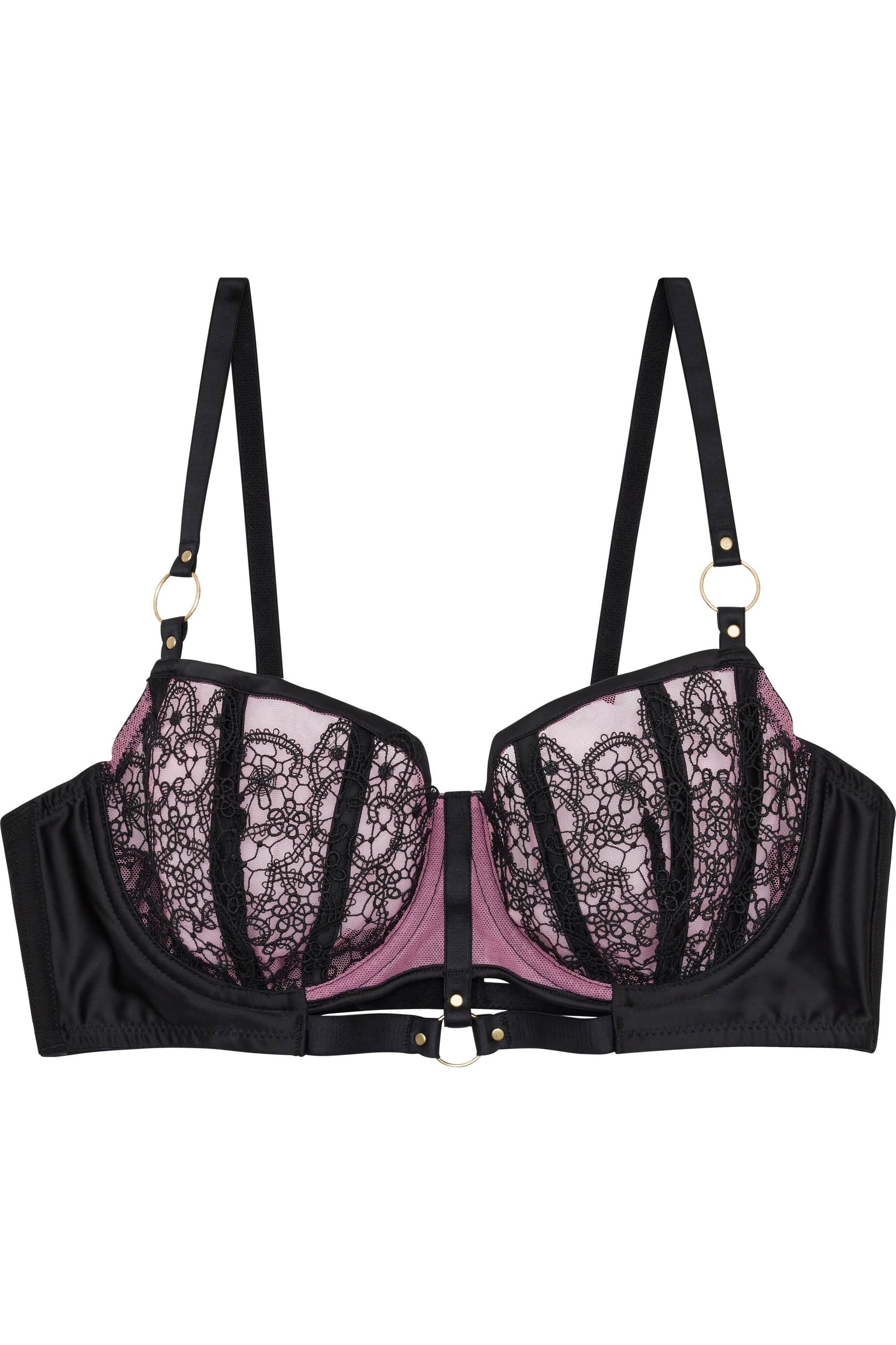 Emelda Lilac Ring detail Core satin and lace bra A - D - Image 2
