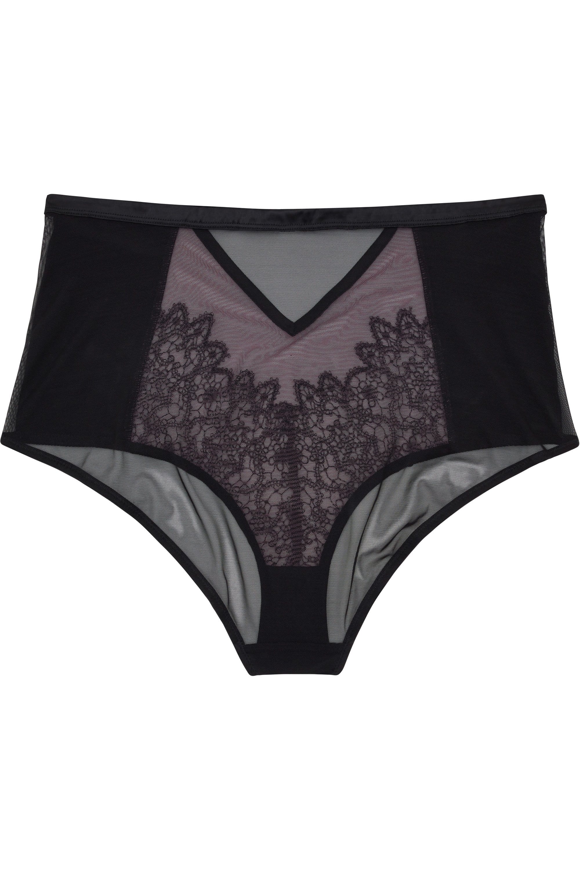 Emelda Lilac Satin and lace ring detail HW Curve pant - Image 4
