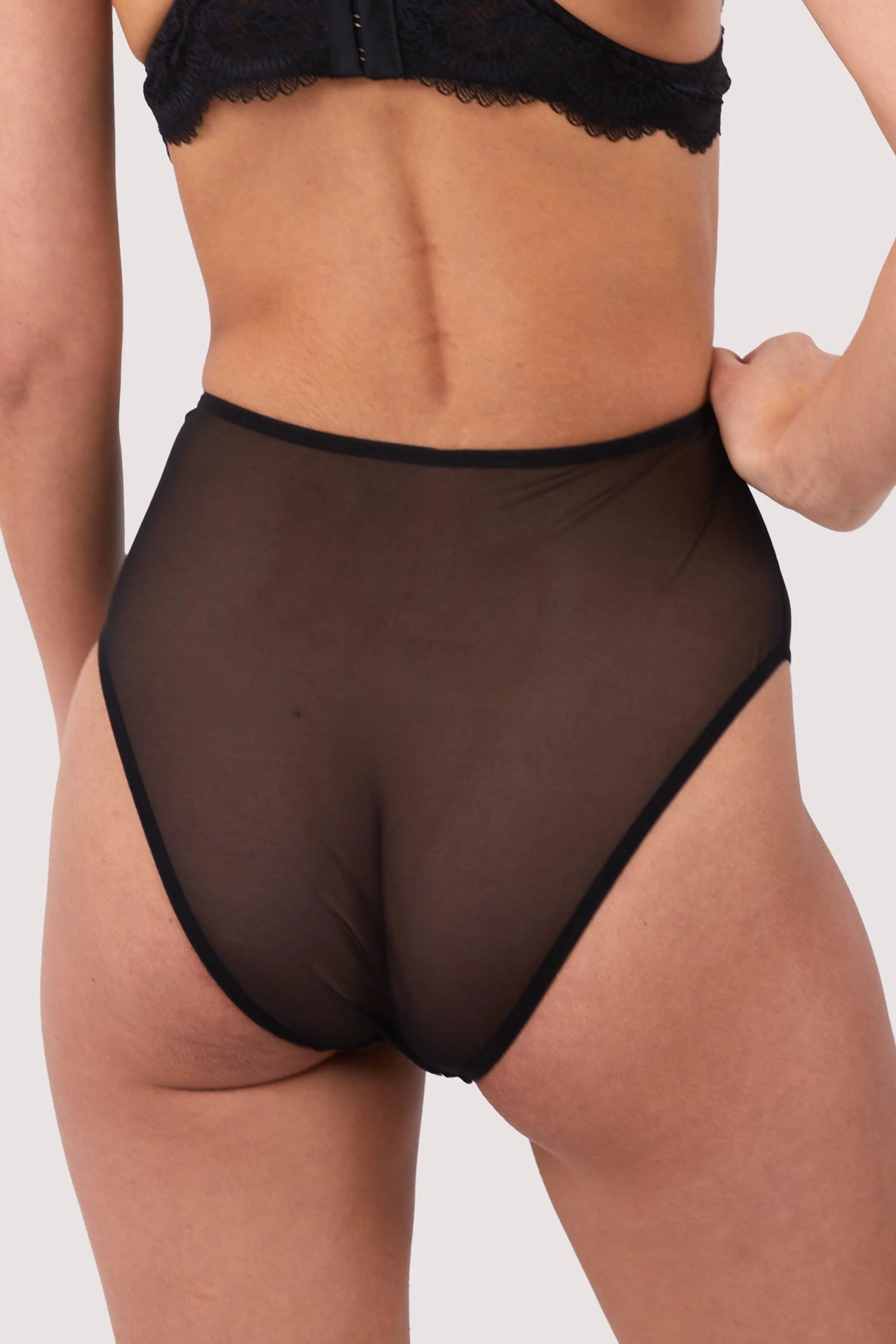 Laura Black High Waisted Brief - Image 2