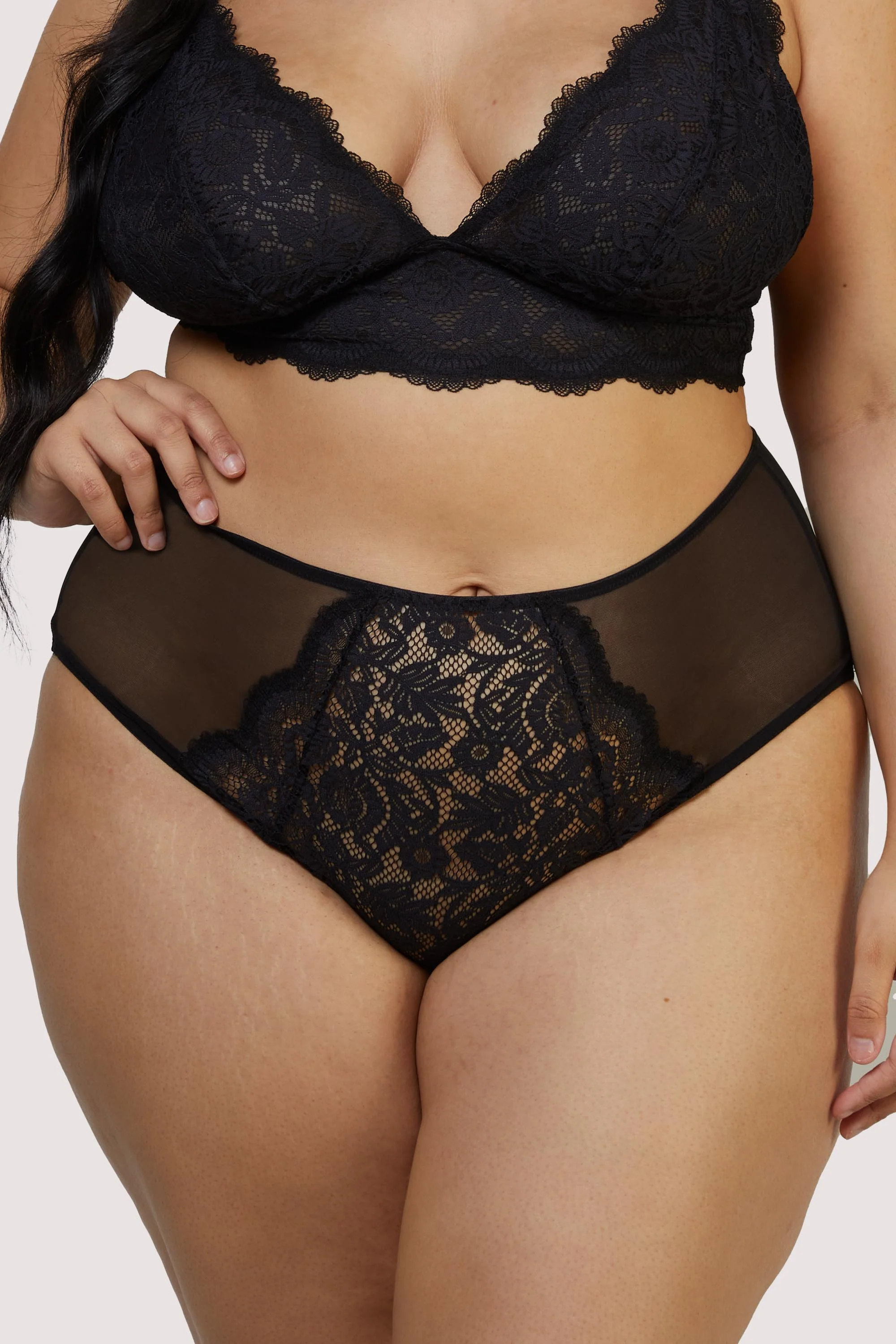 Laura Black High Waisted Brief - Image 7