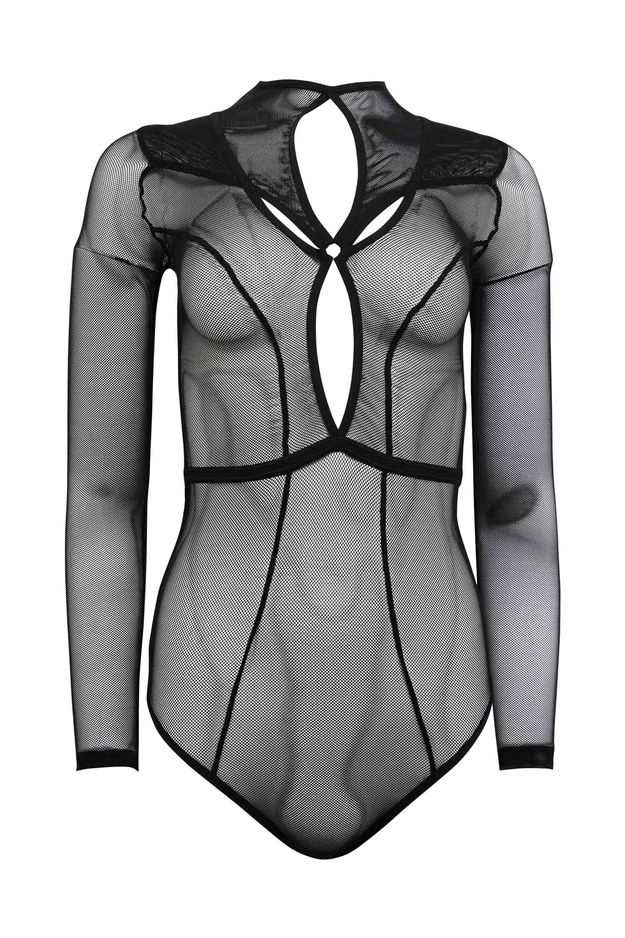 Erin Black Mirco Fishnet Body - Image 7