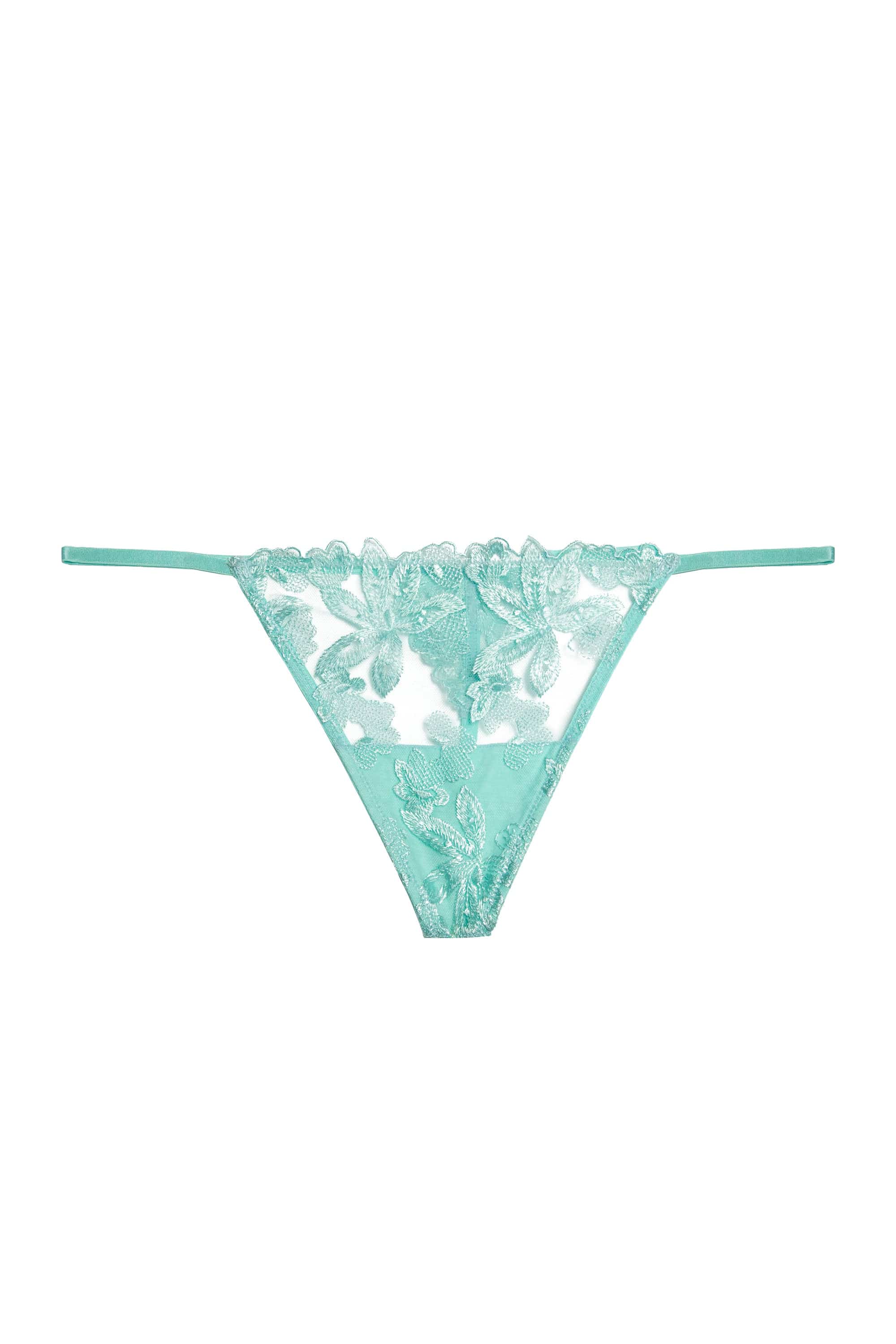 Eva Blue Graphic Embroidery Thong - Image 4