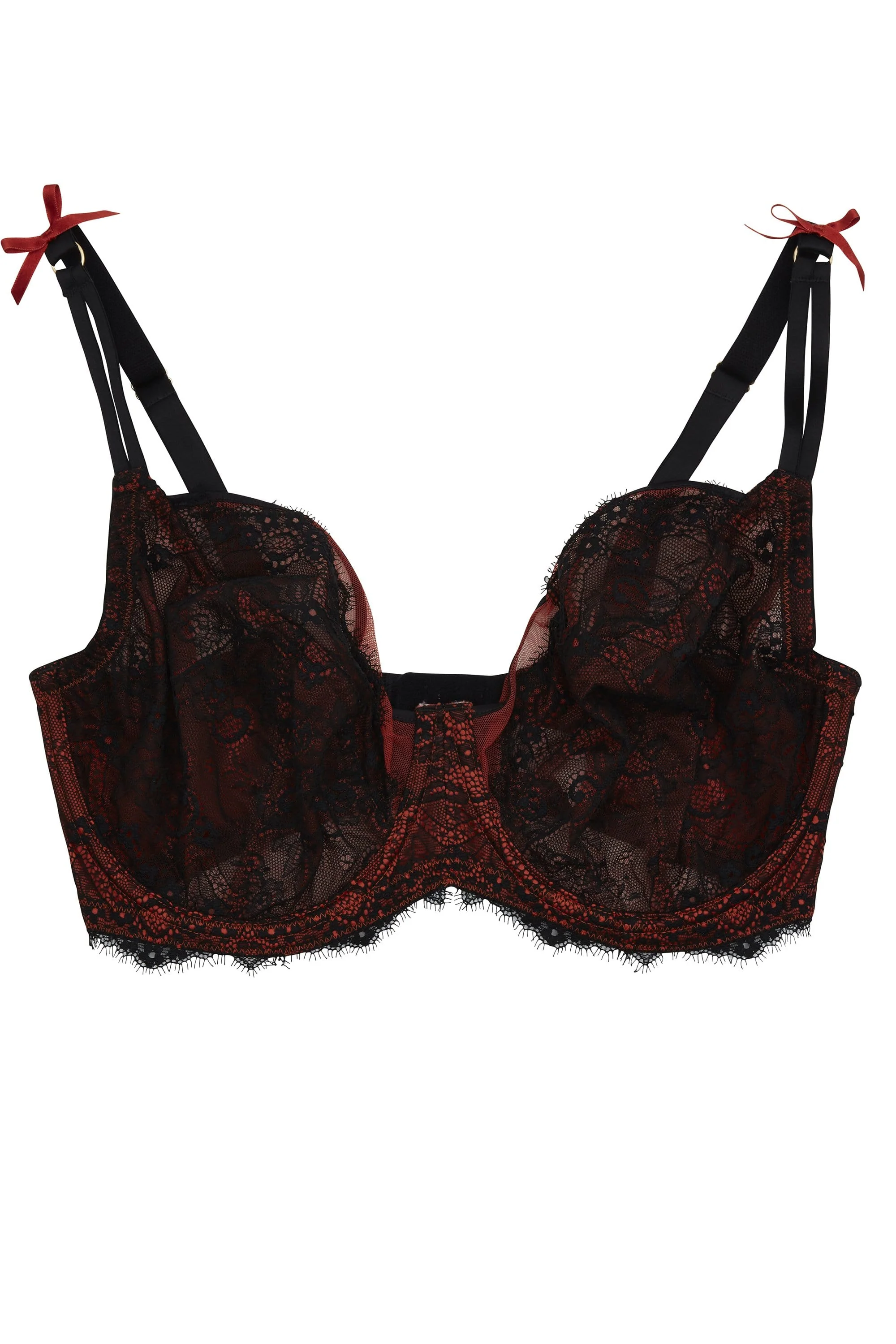 Ezmae Eyelash Lace Full Cup Bra DD - H Cups - Image 2