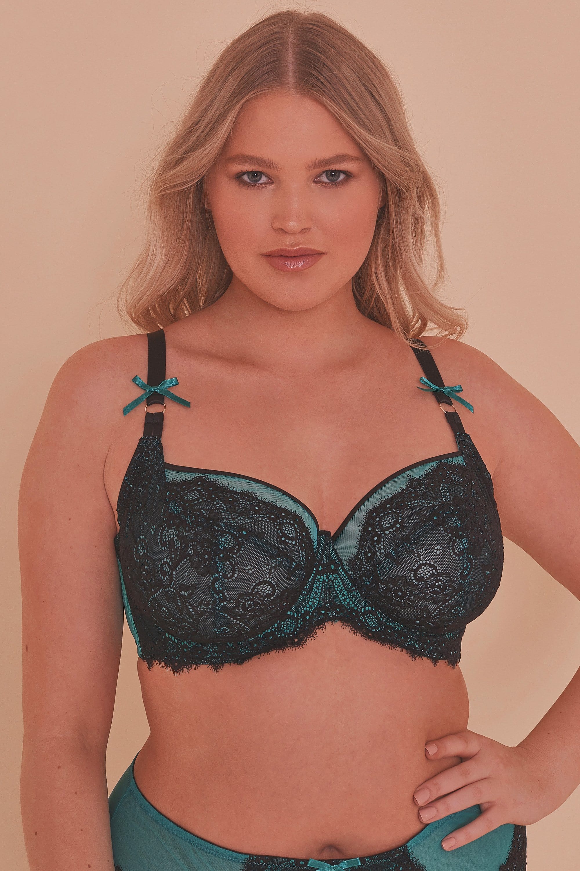 Ezmae Teal Full Bust Bra - Image 5