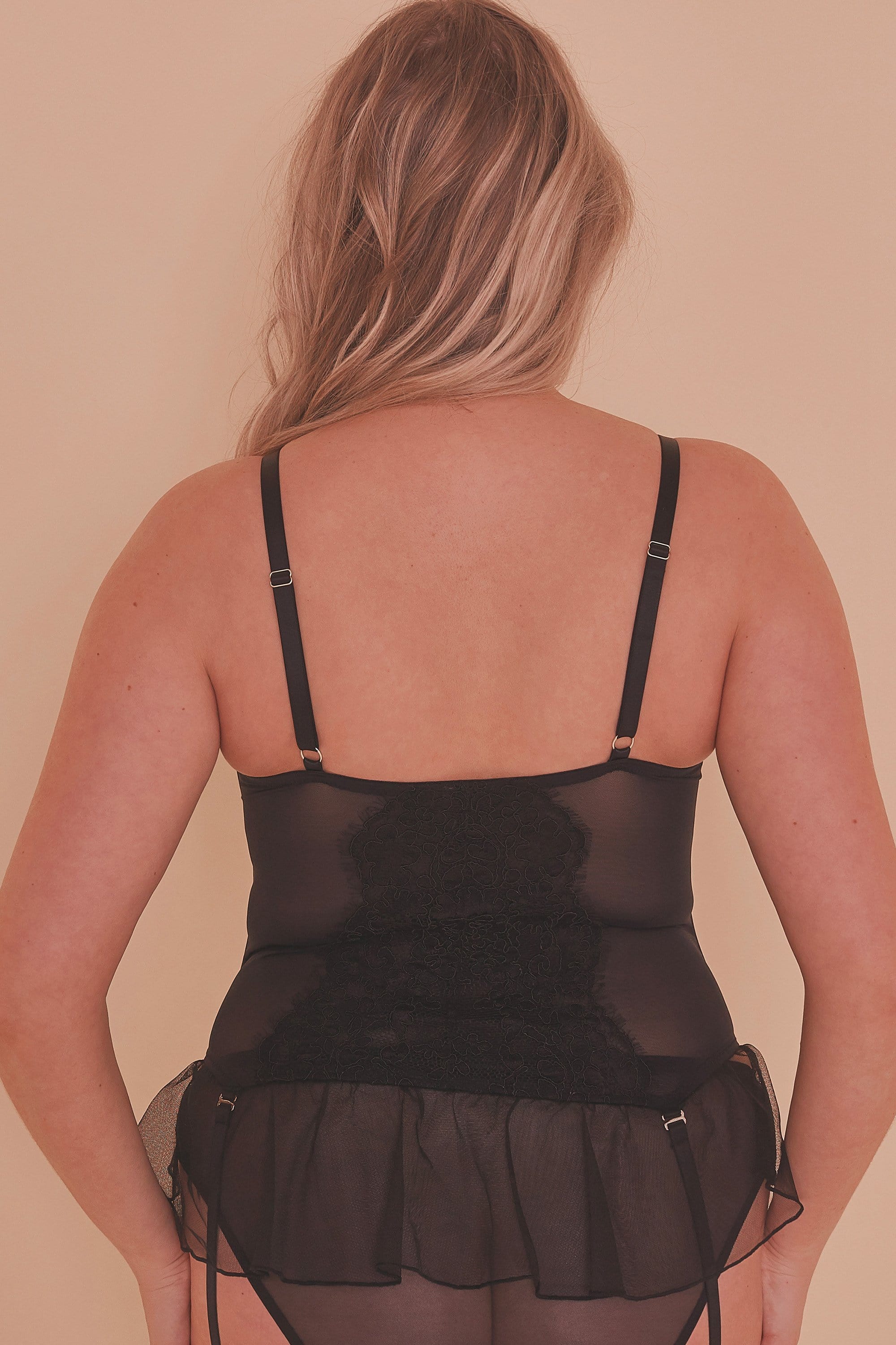 Felicity Hayward Anna Lace and Mesh Basque curve - Image 4