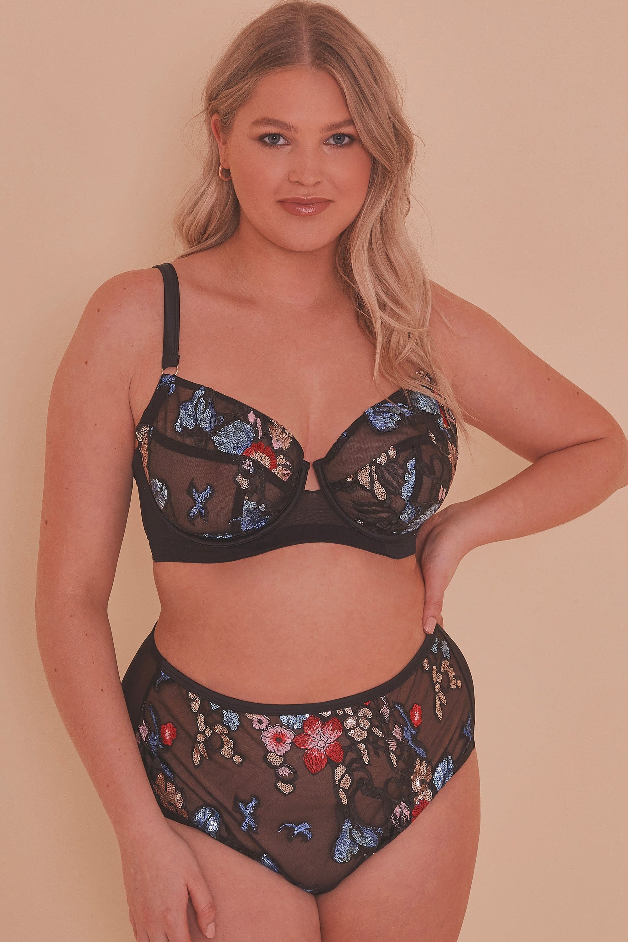 Felicity Hayward Elly Sequin Black HW Brief Curve - Image 2