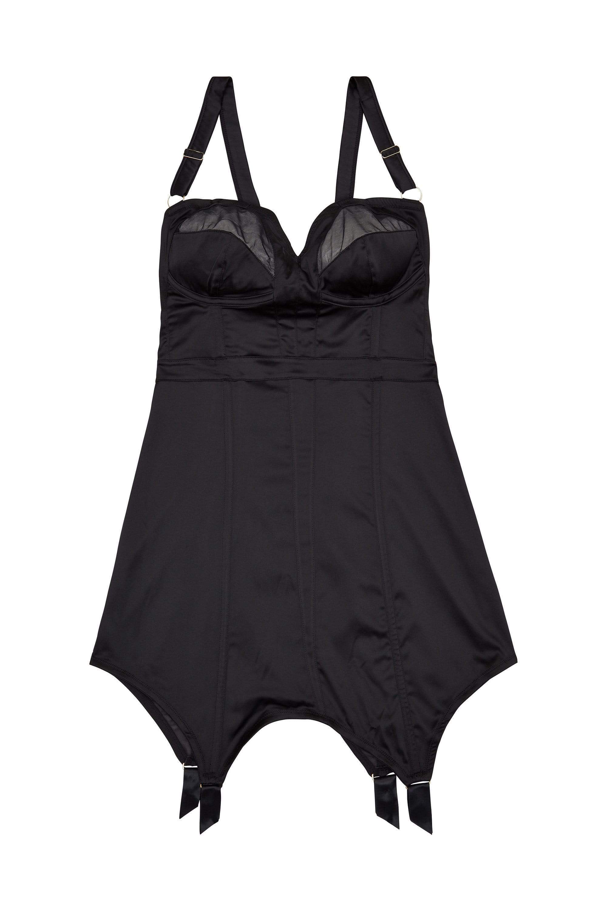 Felicity Hayward Marnie Retro Girdle Dress Black Curve - Image 4