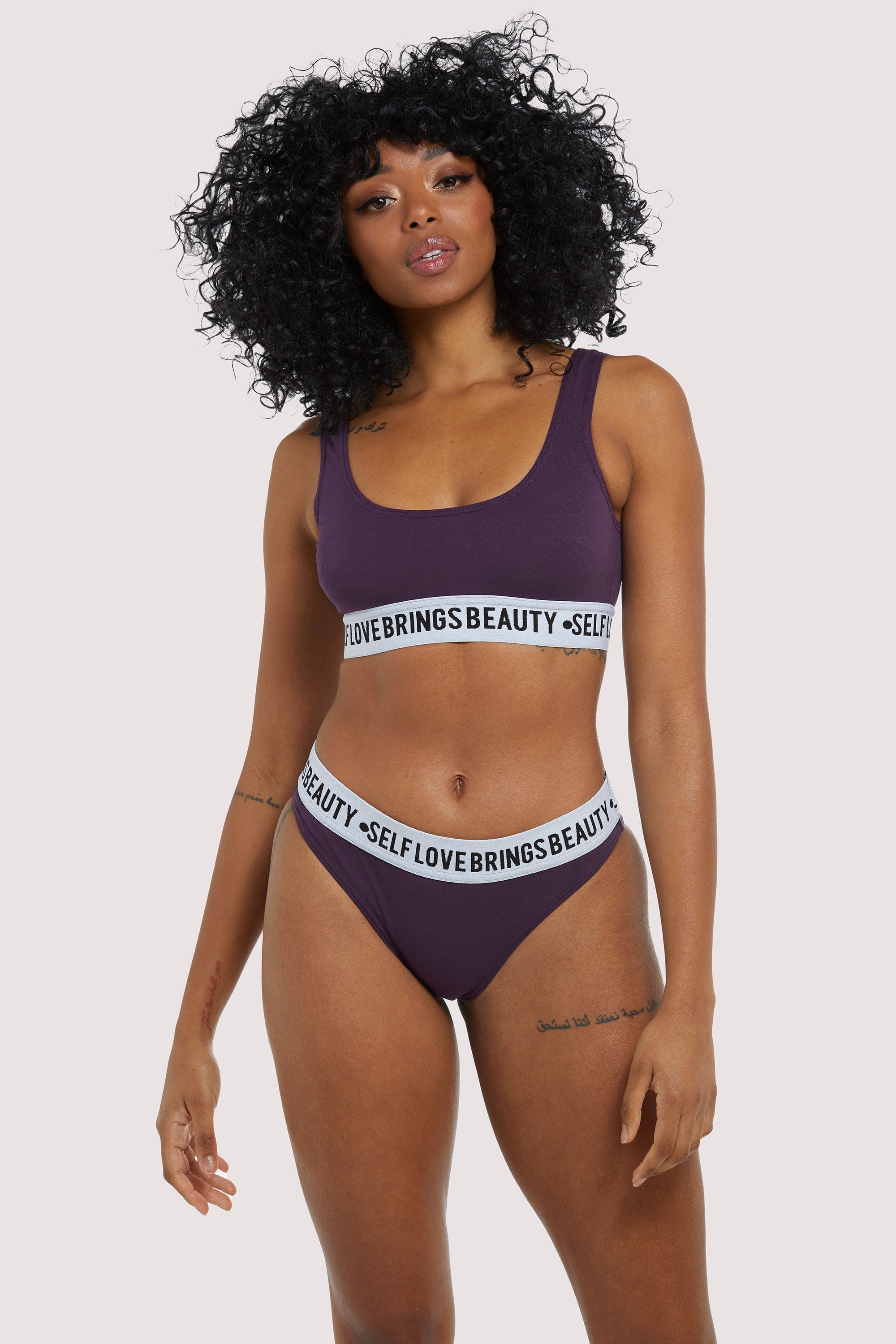 Self Love Purple Crop top - Image 2