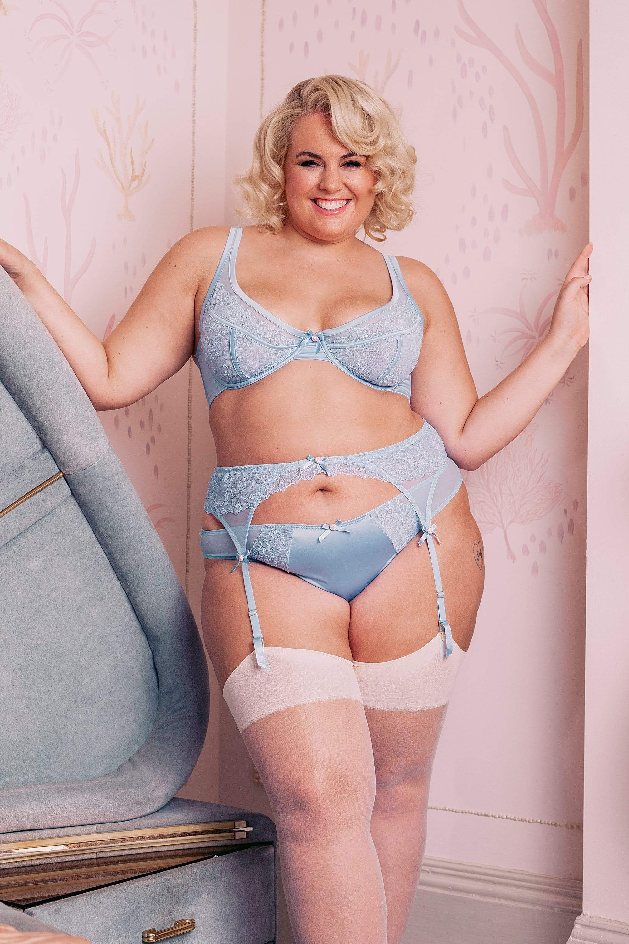 Felicity Hayward Sybil Baby Blue High Apex Bra Curve - Image 2