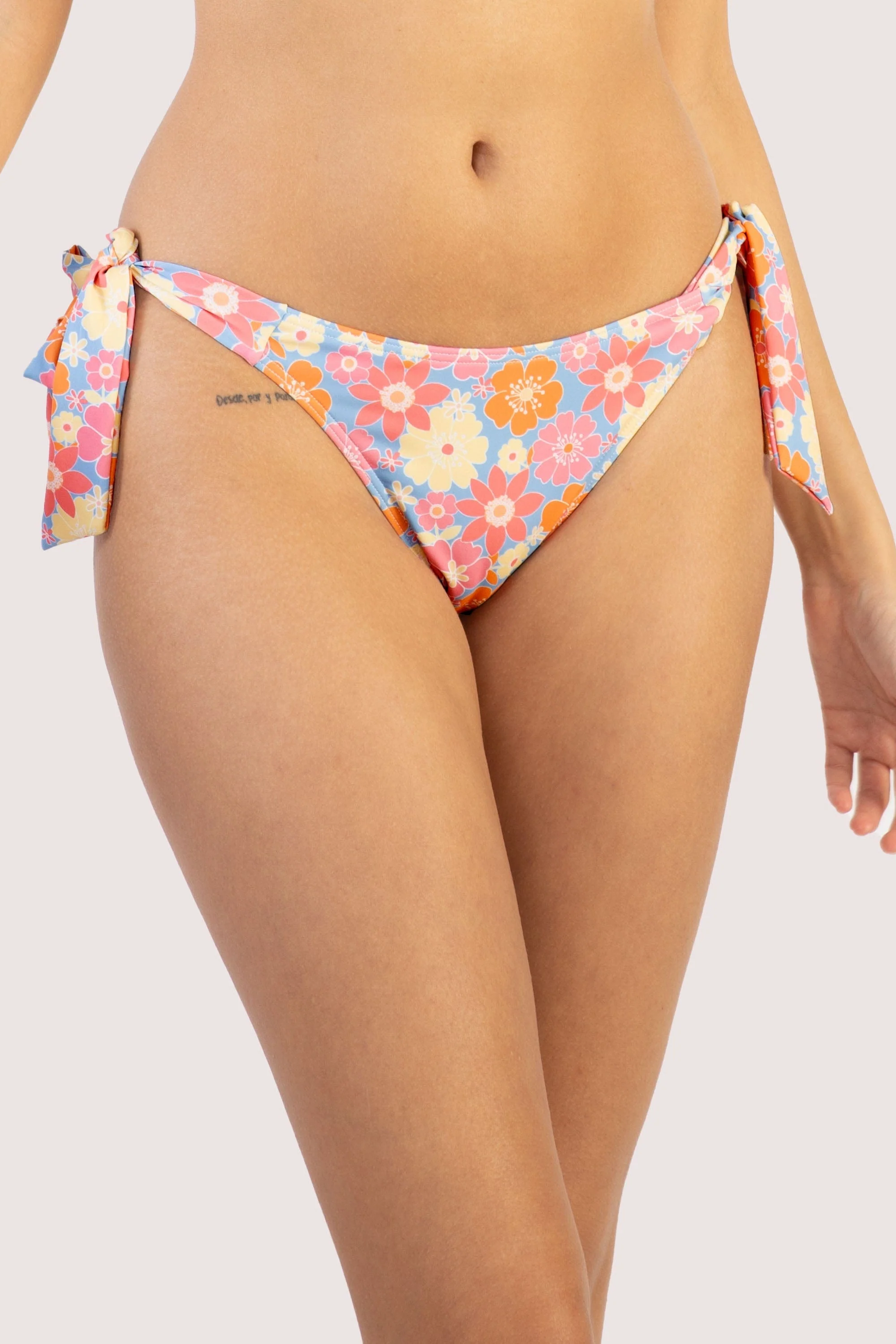 Floral Tie Side Bikini Bottom - Image 5