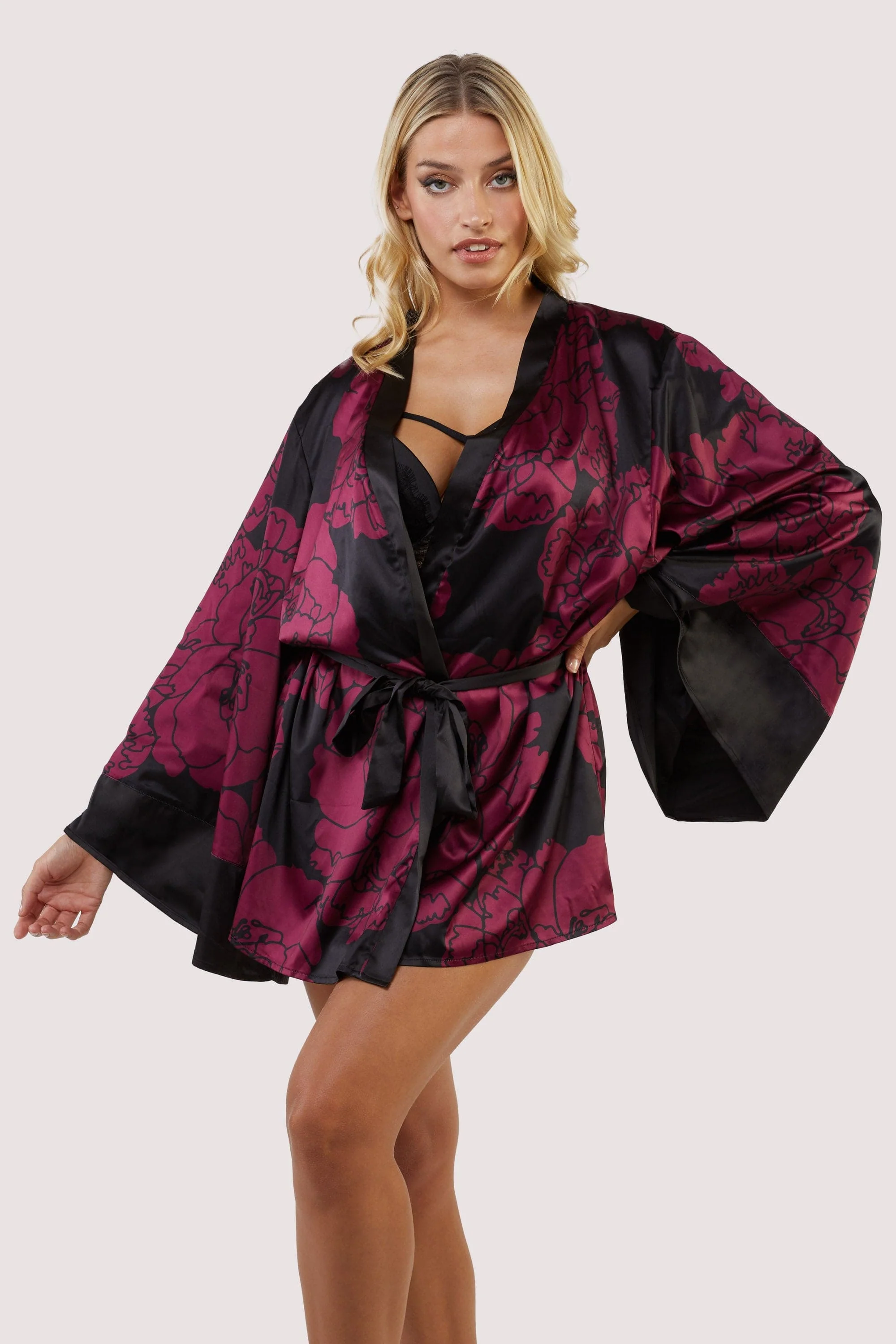 Florence Oversized Floral Print Kimono - Image 2