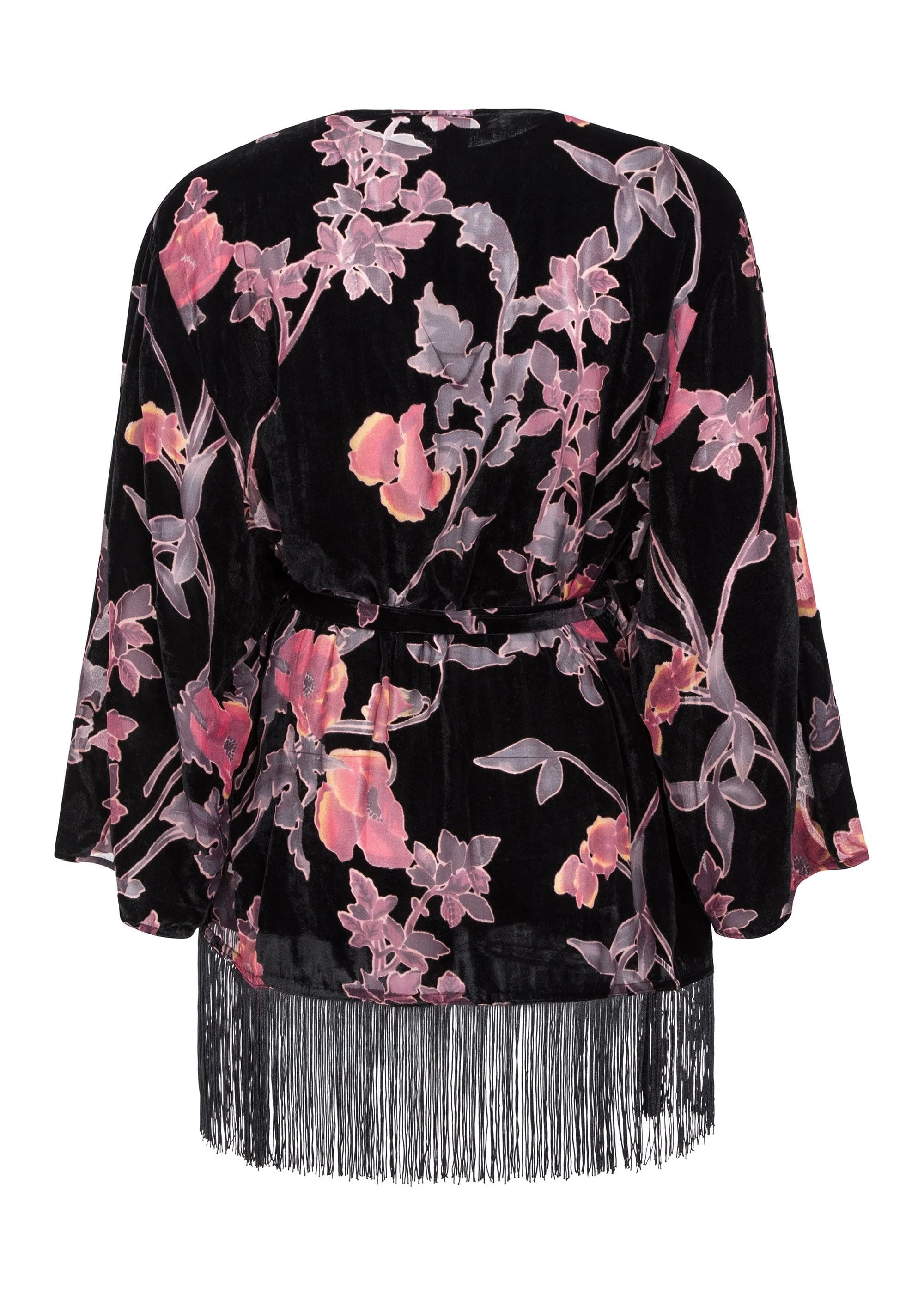 Francois Black Deco Devore Robe Curve - Image 3