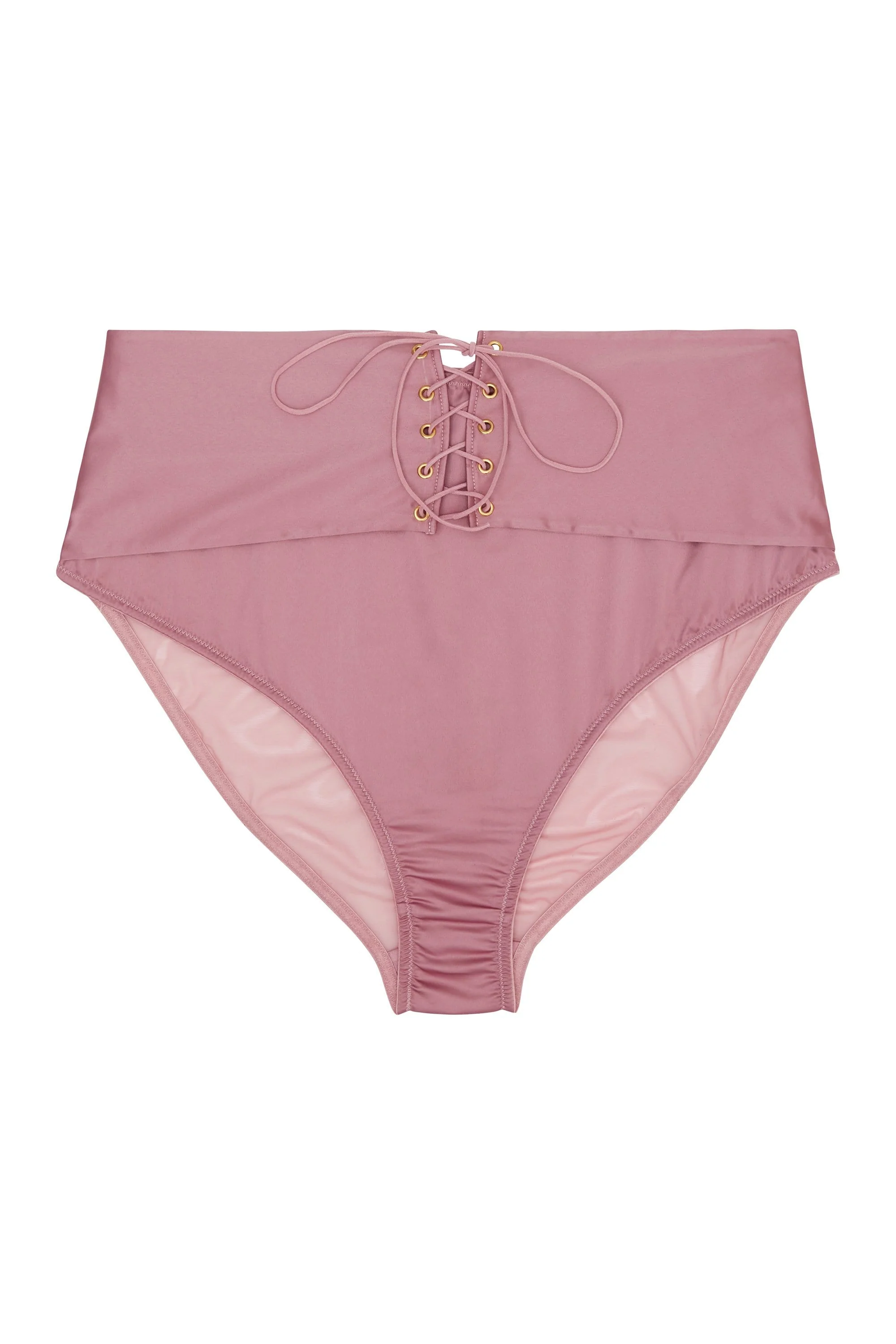 Eagan Blush Satin High Waist Knicker - Image 7