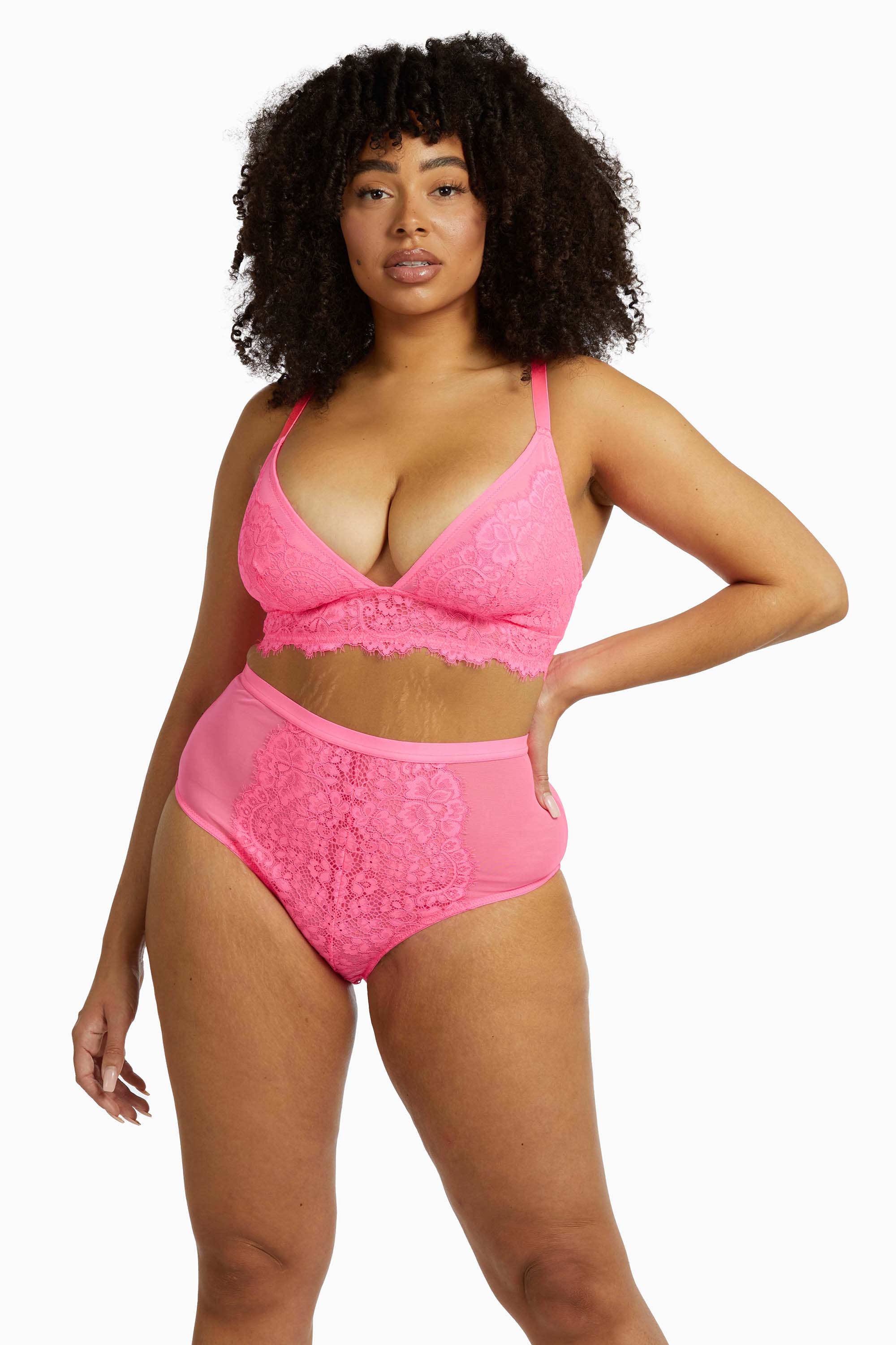 Gabi Fresh Bella Lace Soft Cup Bra Pink - Image 5