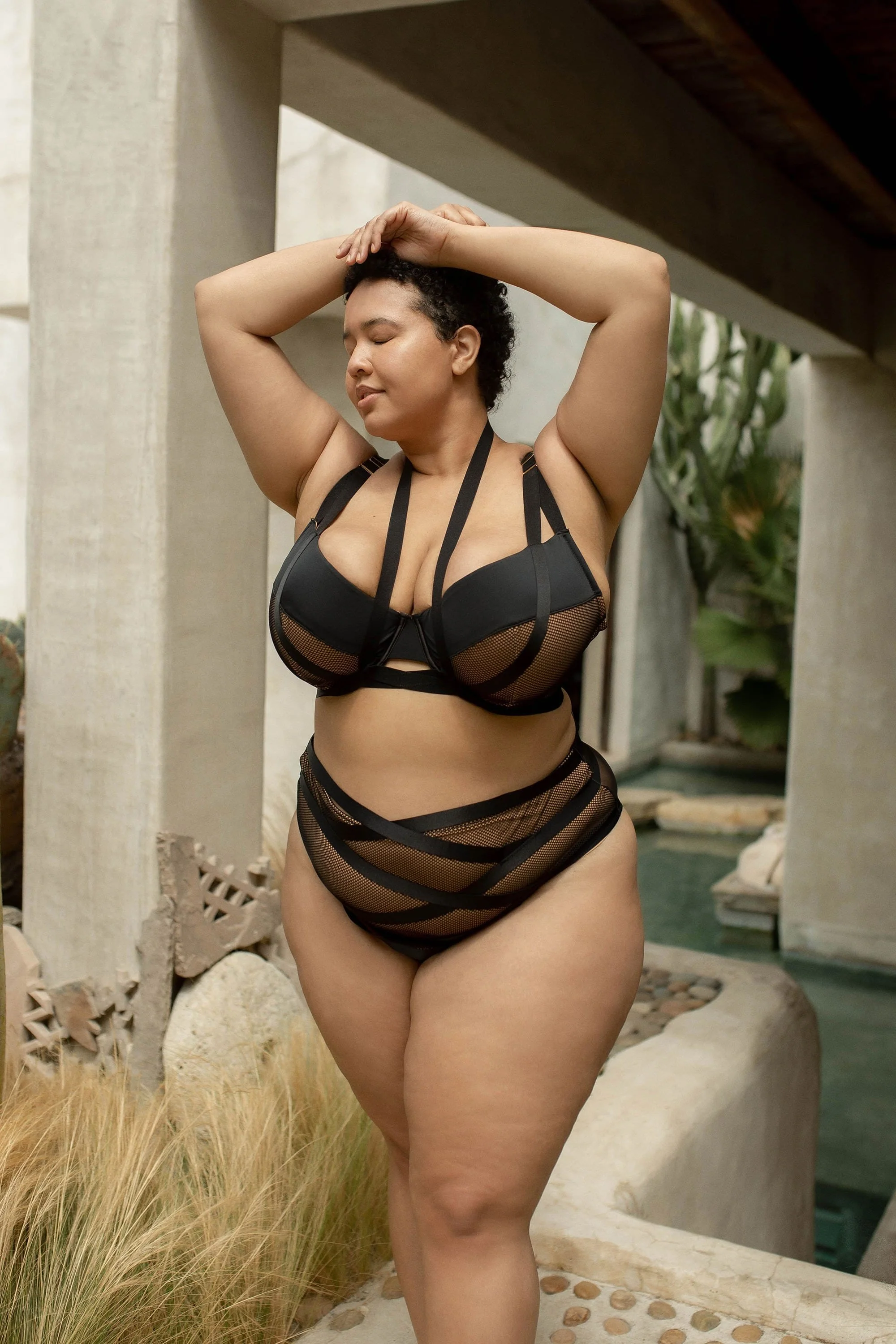 Brooklyn Fishnet Strappy Bra - Image 2