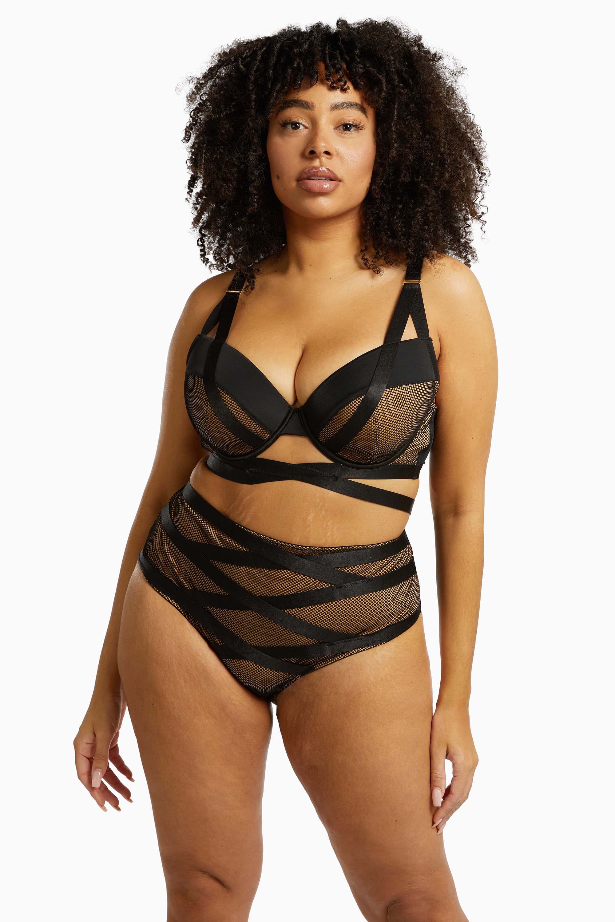 Brooklyn Fishnet Strappy Bra - Image 3