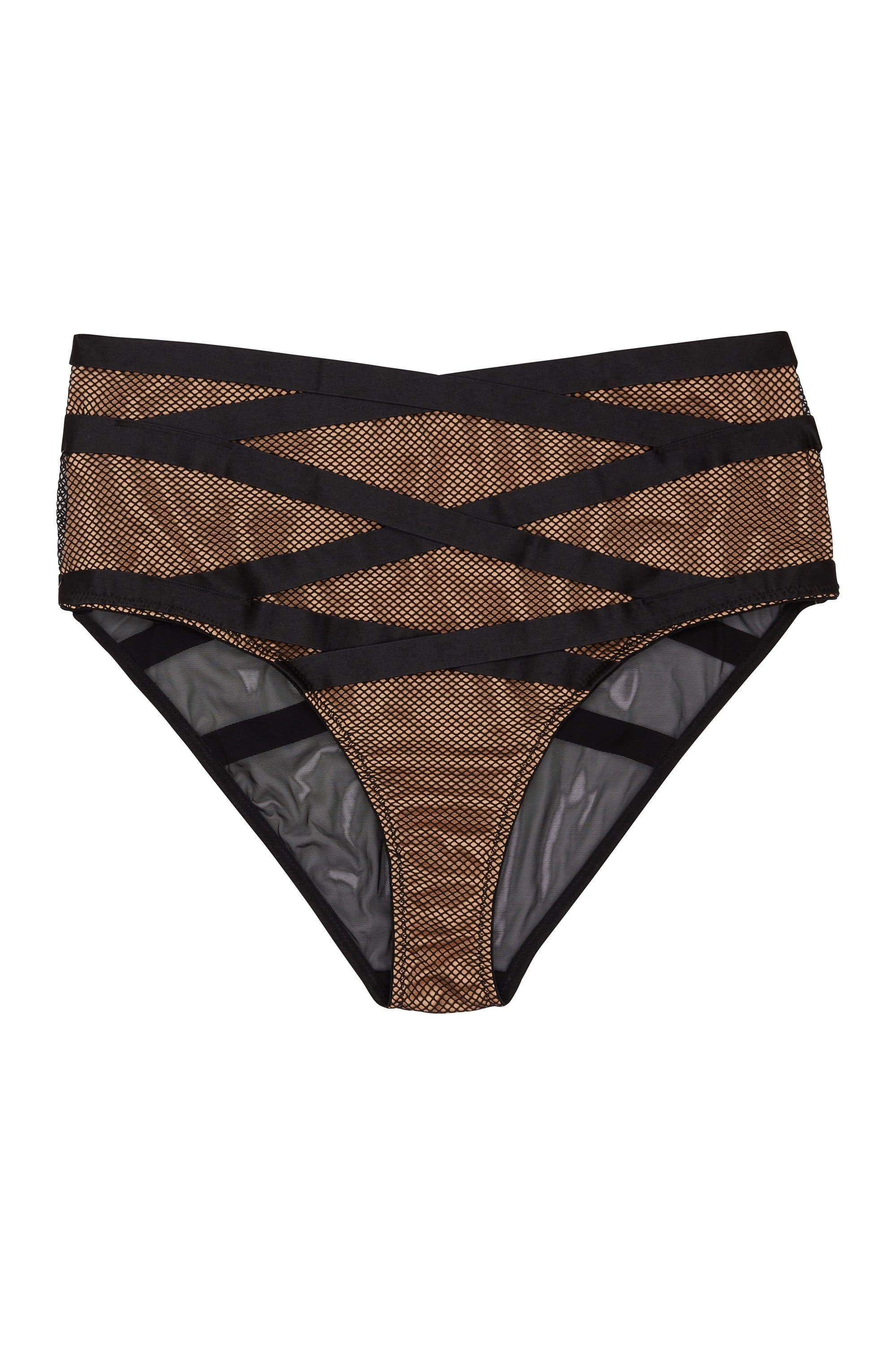 Brooklyn Fishnet Strappy High Waist Brief - Image 3