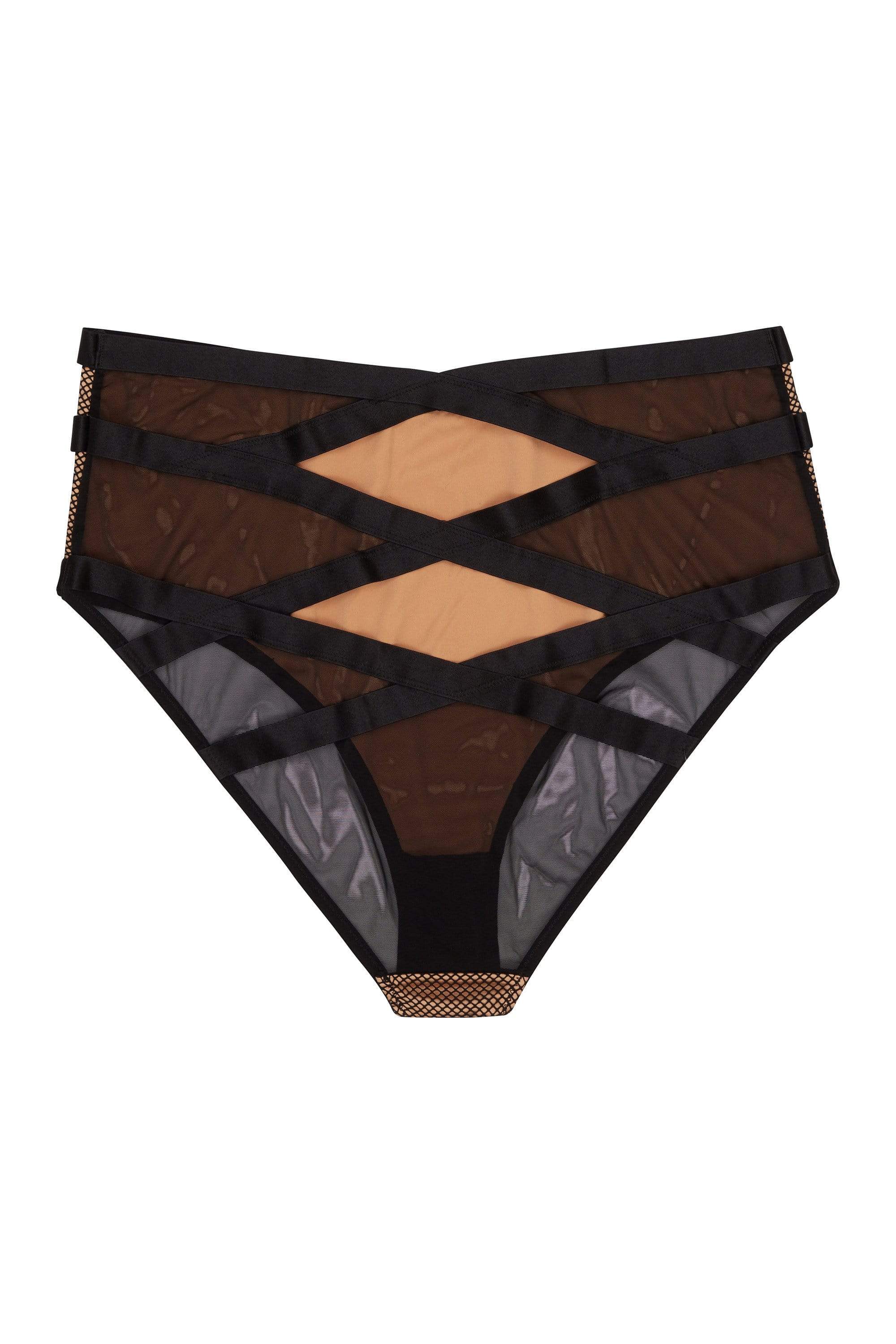 Brooklyn Fishnet Strappy High Waist Brief - Image 4