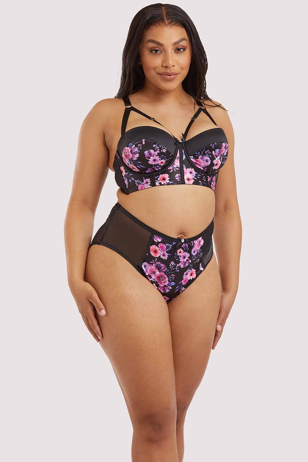 Jules Printed Longline Bra - Image 4