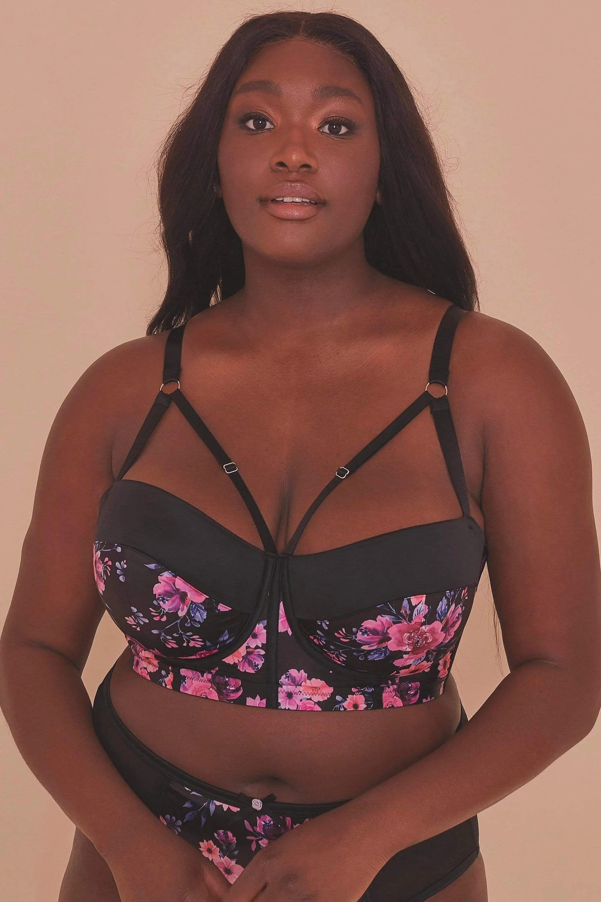 Jules Printed Longline Bra - Image 5