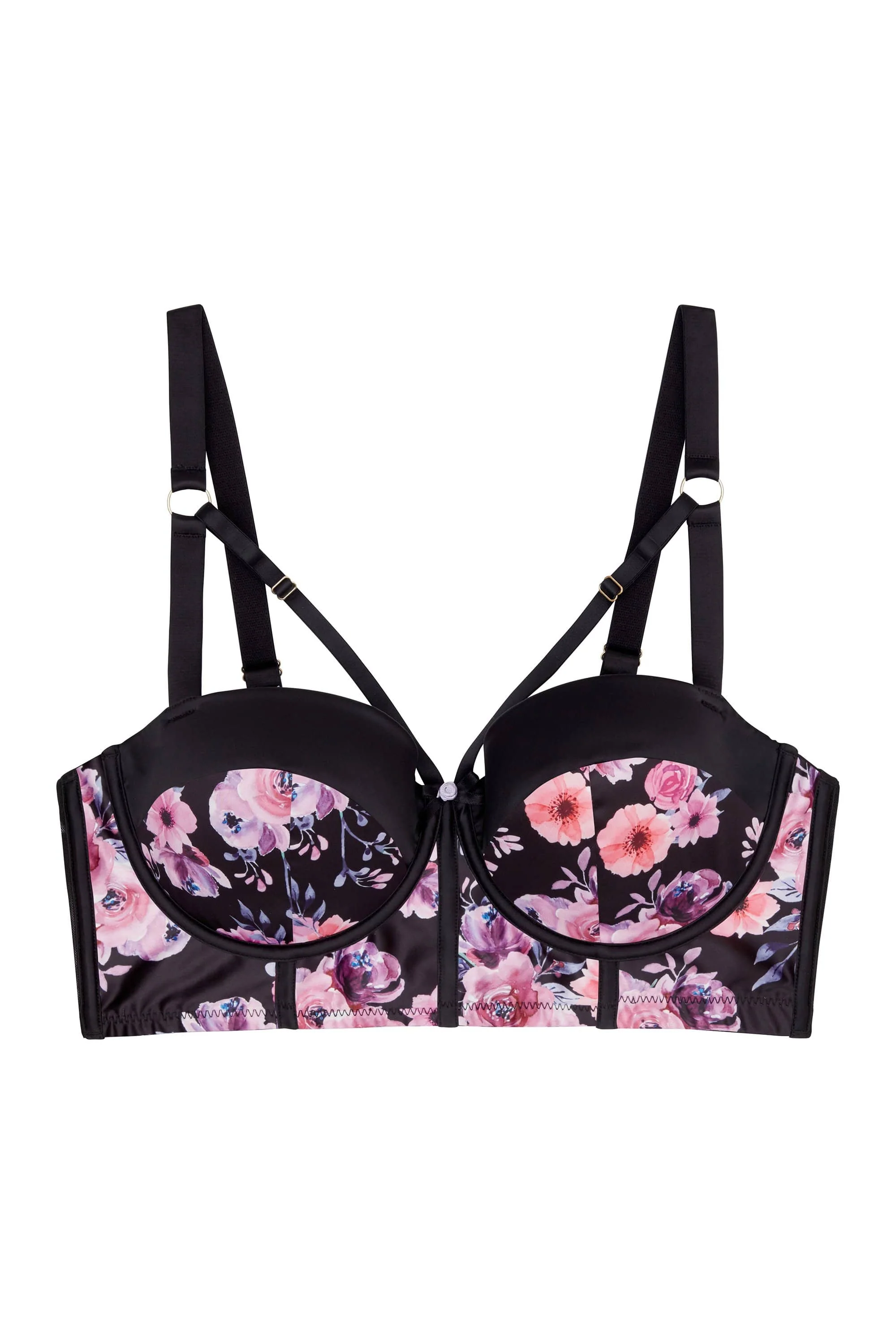 Jules Printed Longline Bra - Image 8