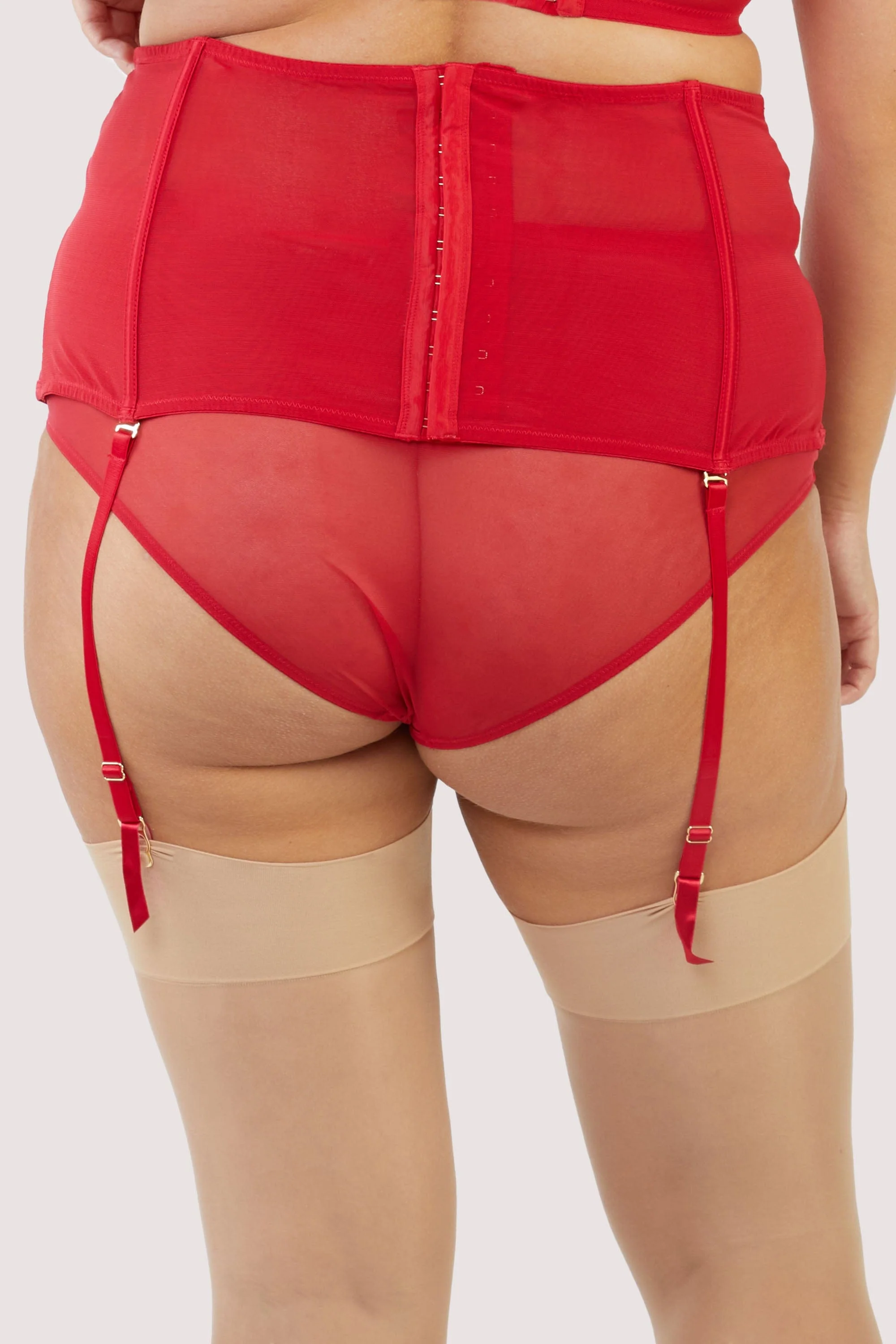 Gabi Fresh Kylie Red Lace Up Waspie - Image 4