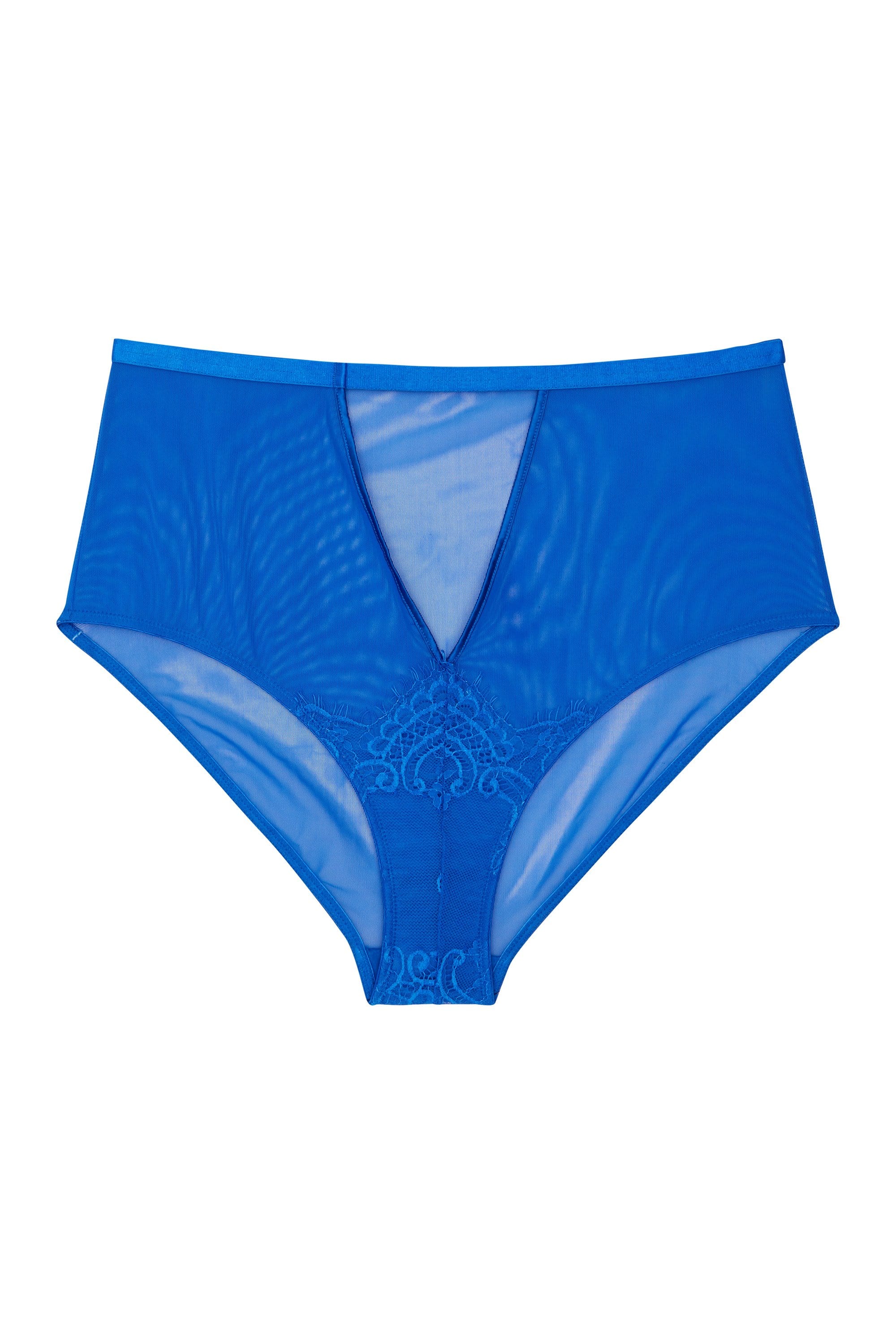 Lyla Strappy Cobalt High Waist Knicker - Image 4